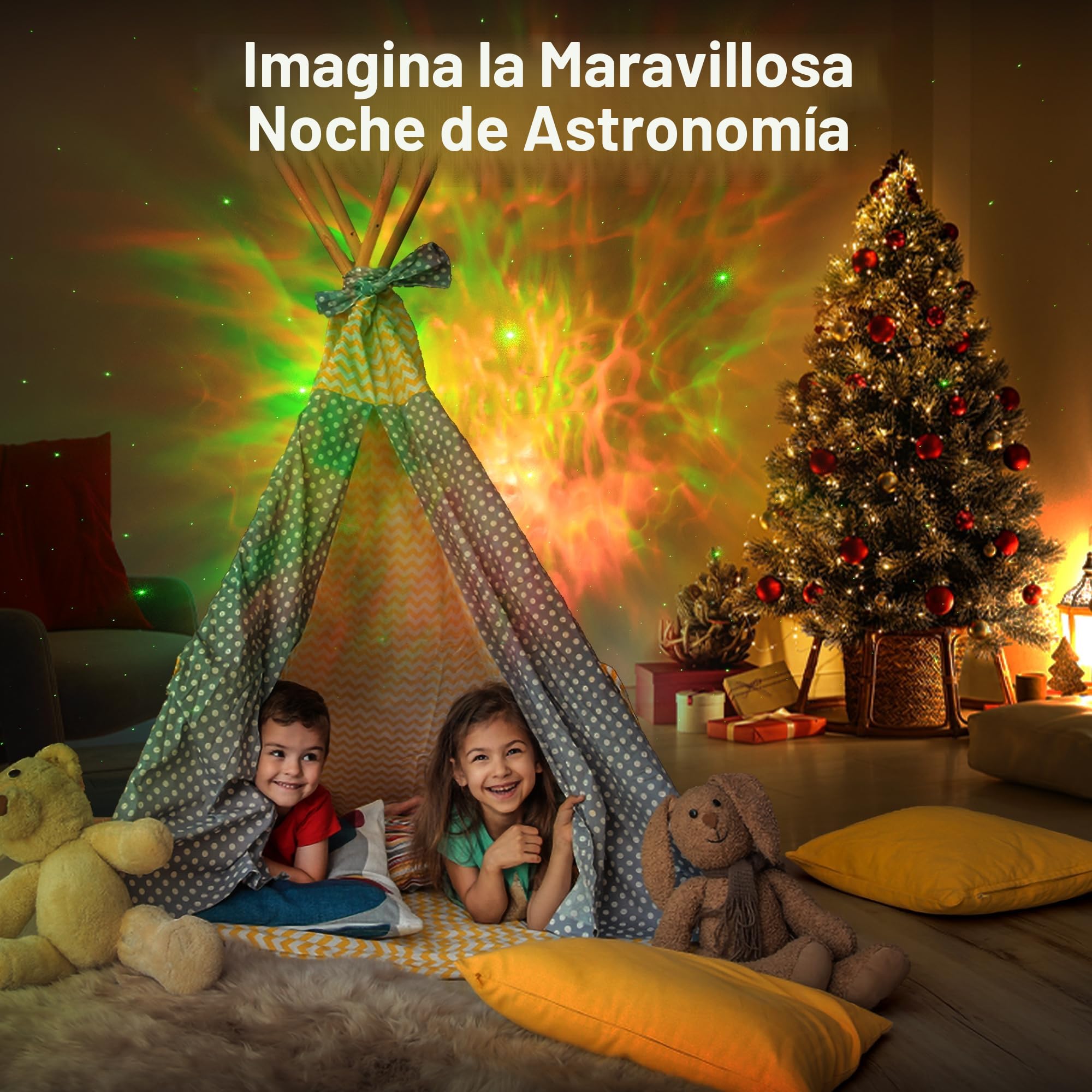 Macchiatto Proyector de cielo estrellado astronauta, proyector Galaxy LED con mando a distancia, 8 modos de nebular, rotación de 360°, lámpara para niños y adultos, dormitorio