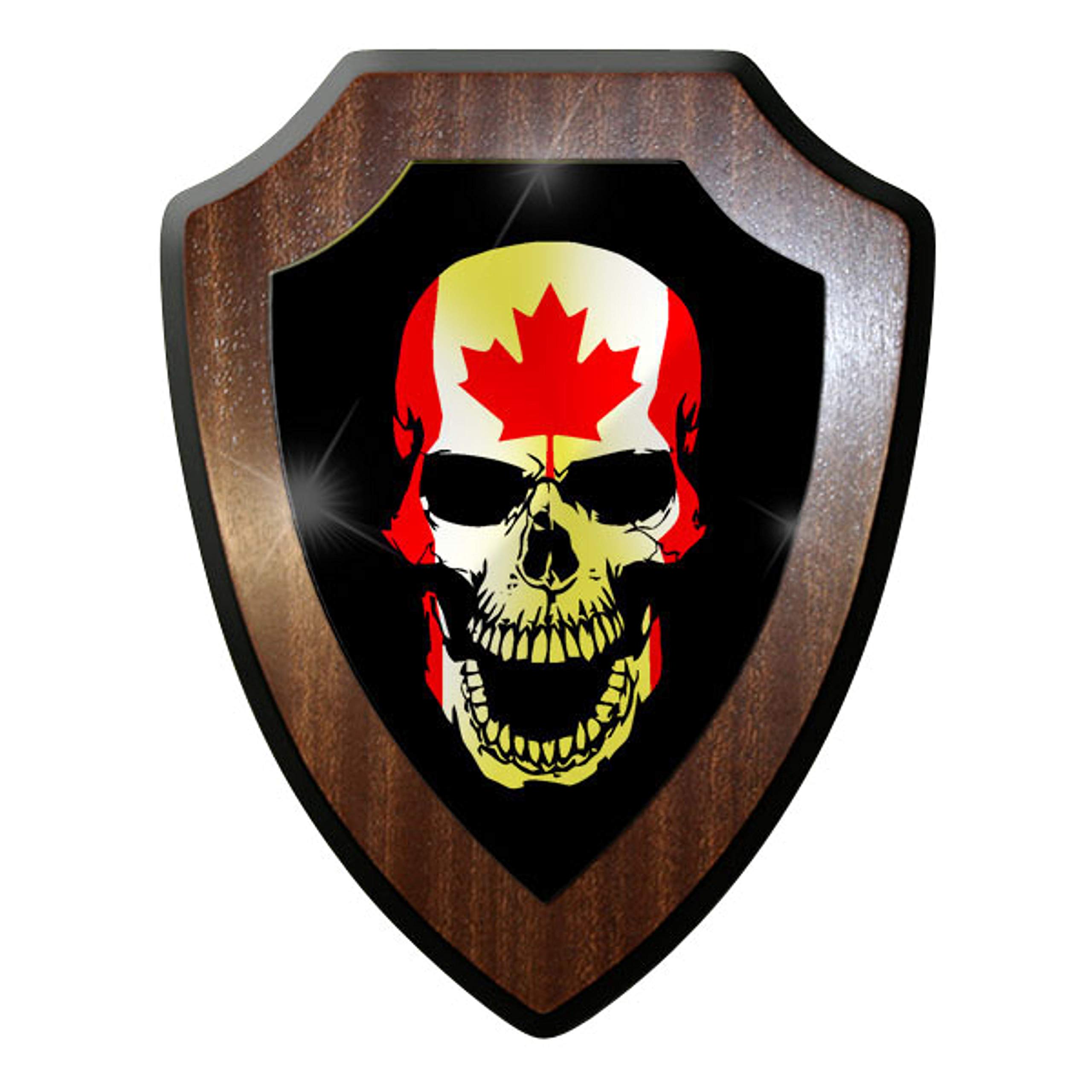 Plaque murale Canada Skull cadeau original pour passionné de culture canadienne # 9673