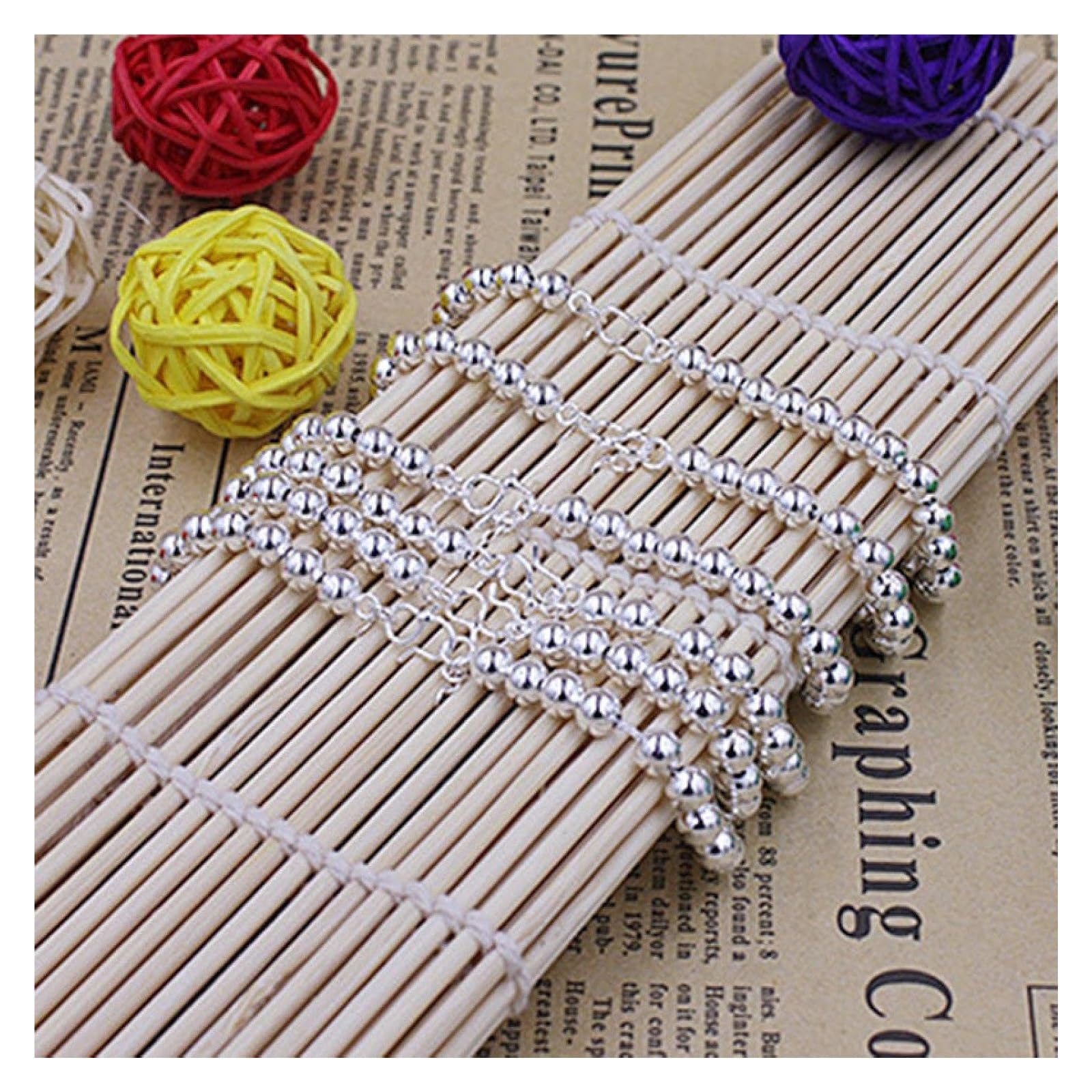 Bracciali Bracciali Donna Bracciale da Donna Bracciale da Regalo for Ragazze Bracciale da 5 mm con Perline for Le Donne Moda Semplice Perline