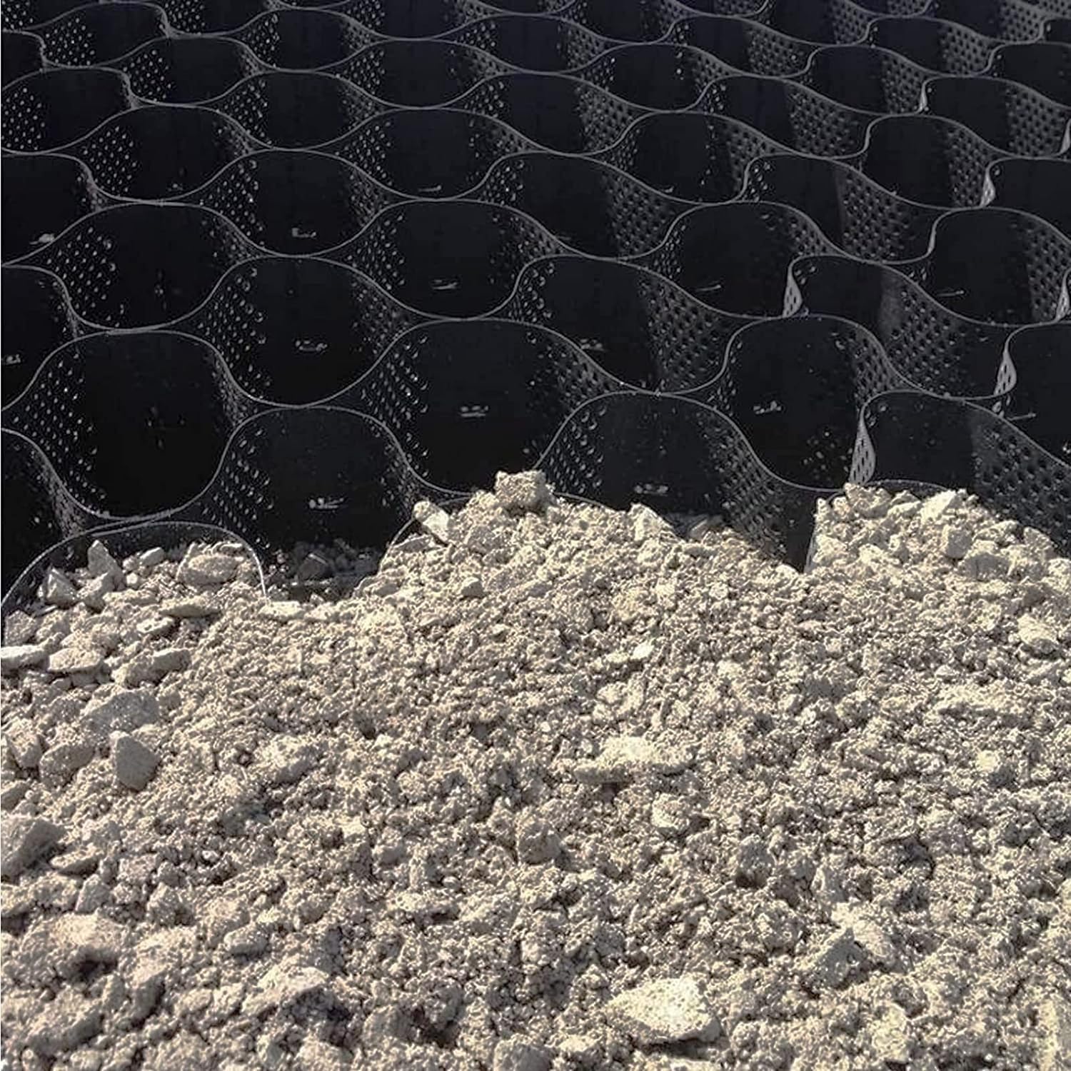 Grille 2 m x 6 m stabilisatrice de sol et gravier contre l erosion des pentes et allees de jardin