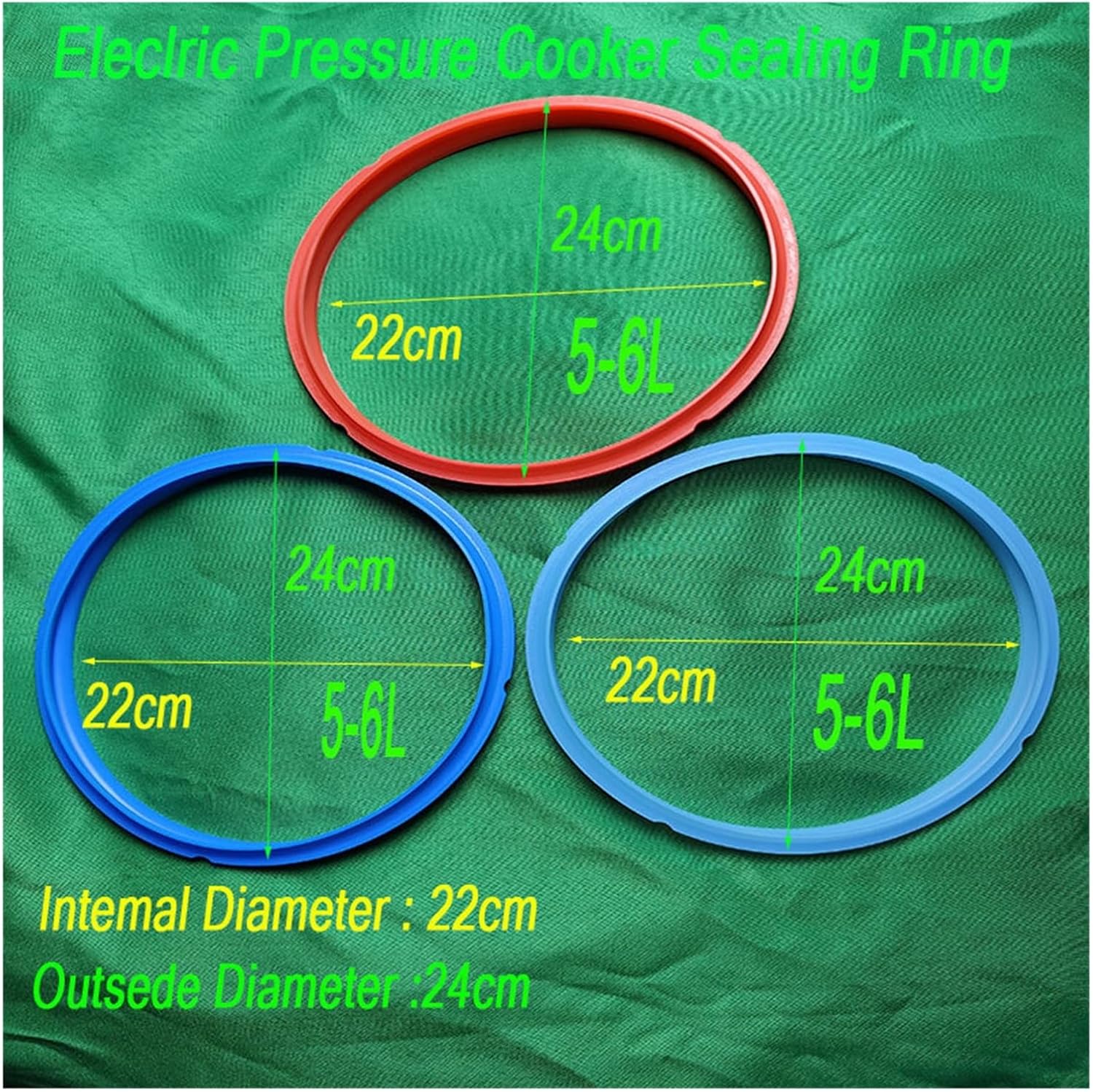 3 Pcs 5-6L Pressure Cooker Sealing Ring Silicone Is Of Parts