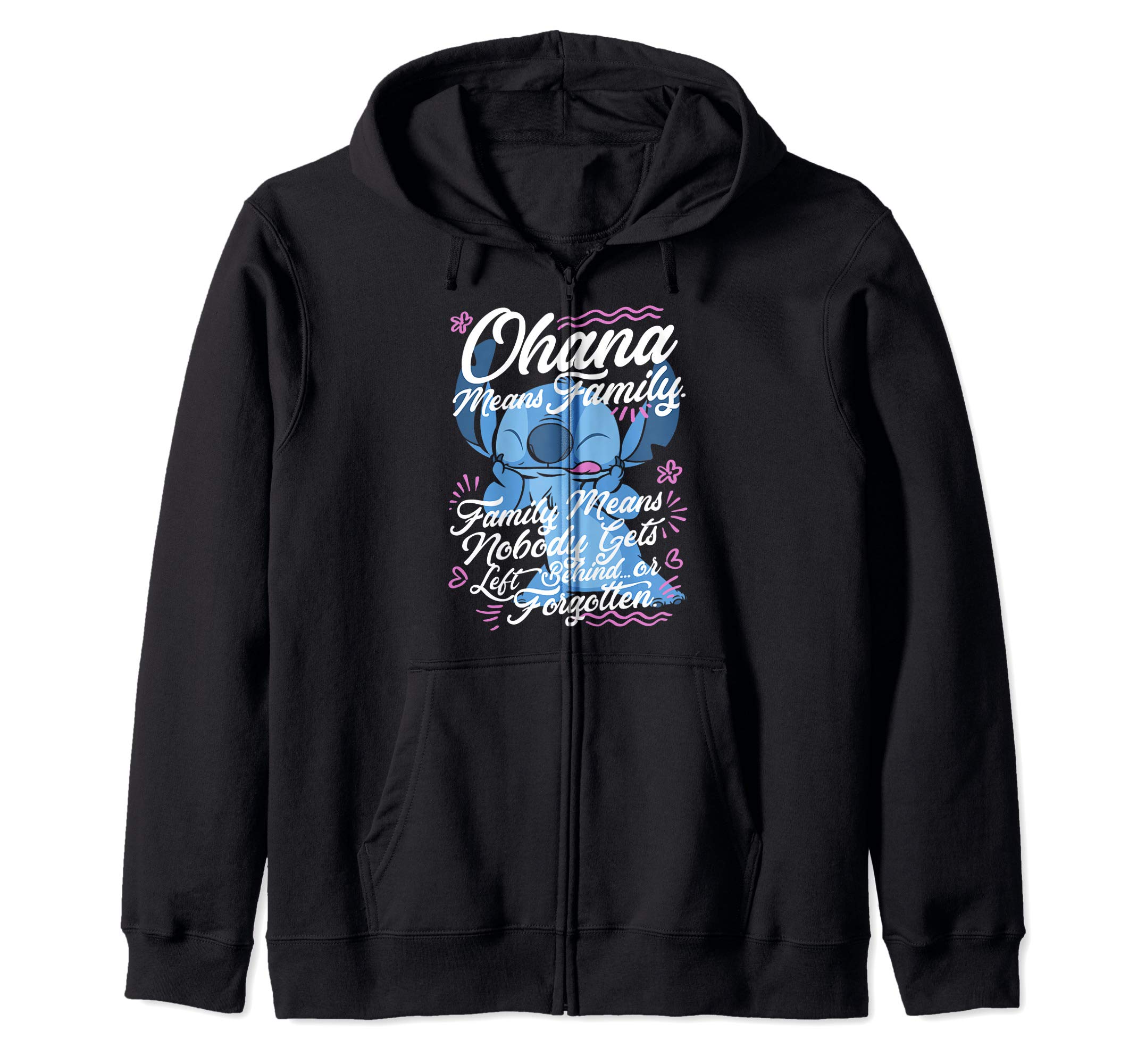 Lilo & Stitch Stitch Day Ohana Means Family Zip Hoodie