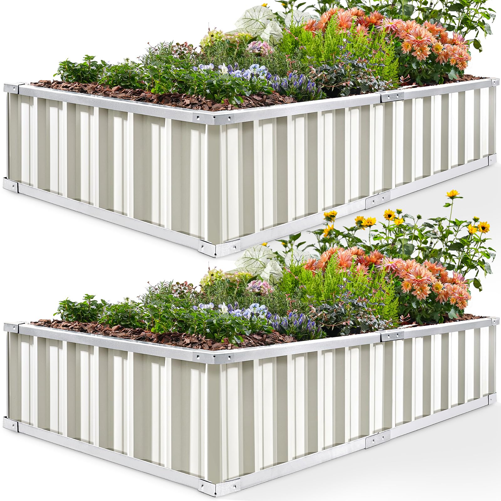KING BIRD Raised Garden Bed 2-Pack