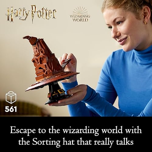 LEGO Harry Potter Talking Sorting Hat Set, Model Kit for Adults to build with 31 Randomised Sounds and a Character Minifigure, Wizarding World Gifts for Men, Women, Him or Her 76429 - 2