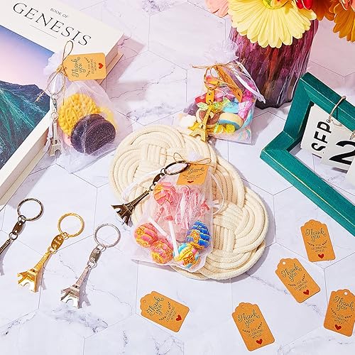 Miniatura 4 de Taiyin 30 juegos de llaveros de recuerdo de la Torre Eiffel, adornos retro, recuerdos franceses, llavero de la Torre Eiffel, recuerdos de fiesta