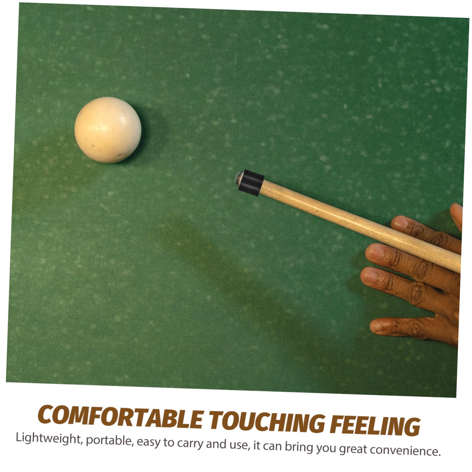 NULYLU 6pcs Billiard Cue Tip Covers Pool Cue Ferrules Snooker Accessories Plastic Replacement Ferrules Smooth Portable for Pool and Snooker Games