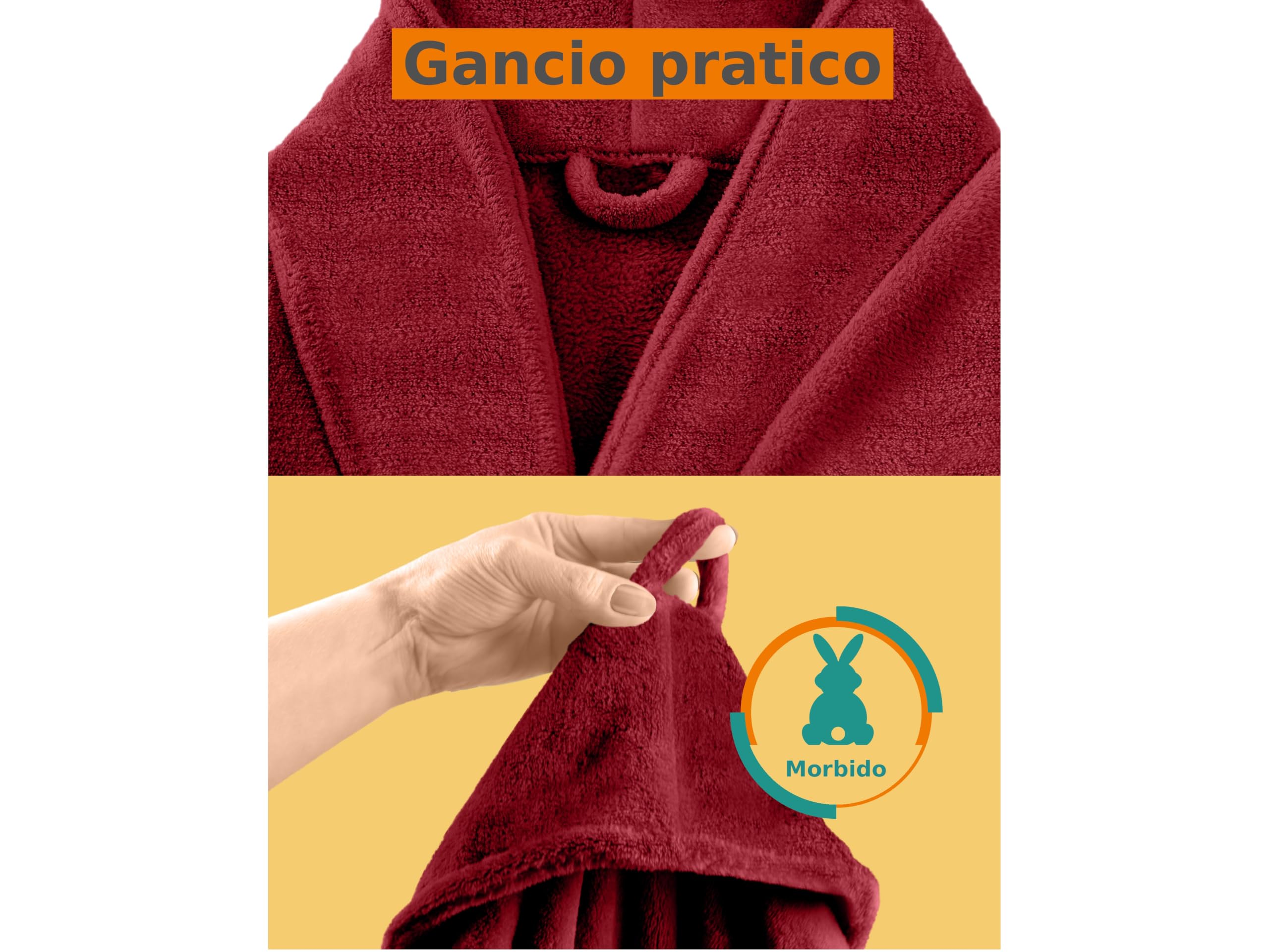 npluseins accappatoio da donna e accappatoio da uomo accappatoio in pile con collo a scialle - accappatoio sauna da donna morbido