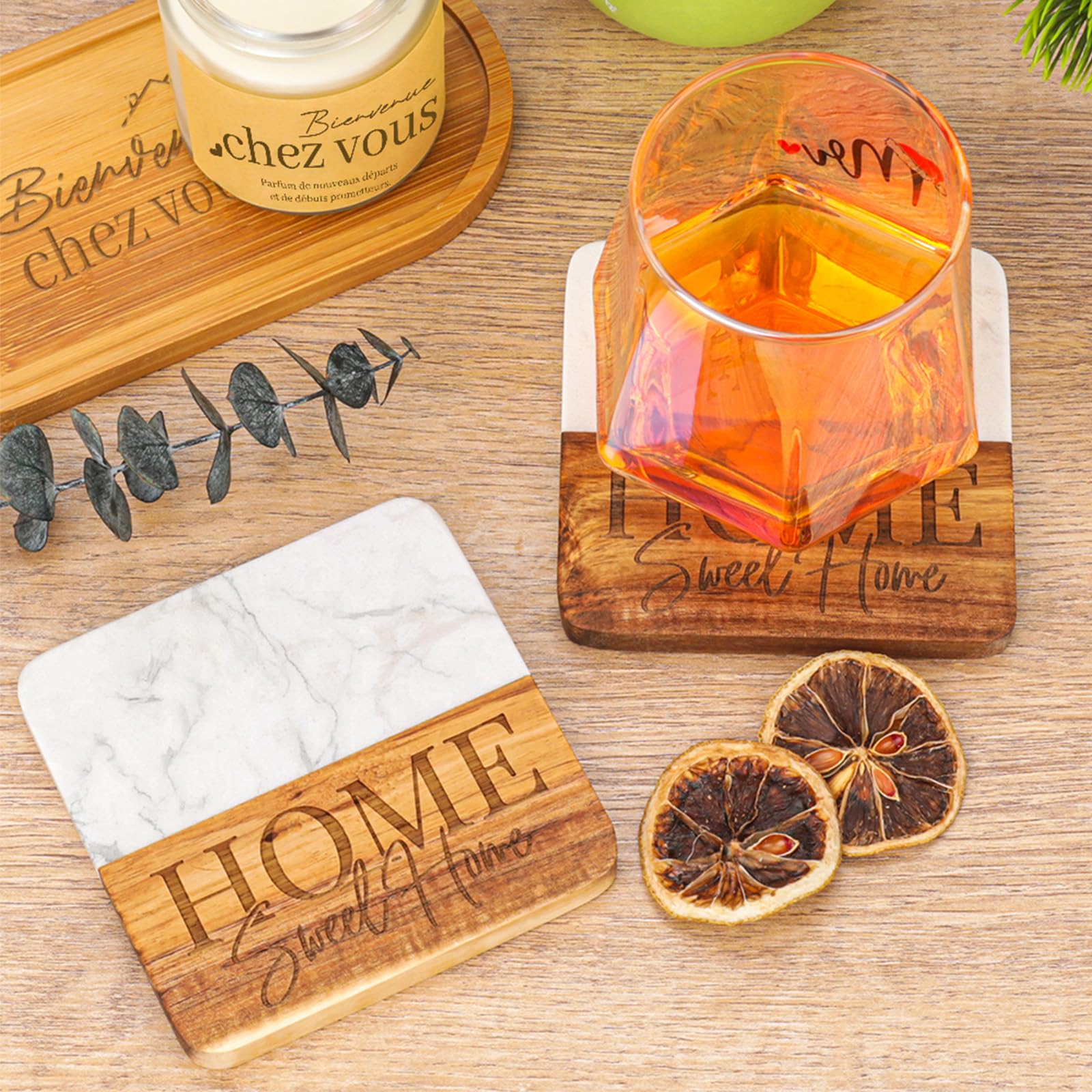 Cadeau de pendaison de crémaillère, pendaison de crémaillère, idée cadeau pour une nouvelle maison, cadeaux de fermeture d'agents immobiliers pour acheteurs de maison, panier de service tissé, chemin