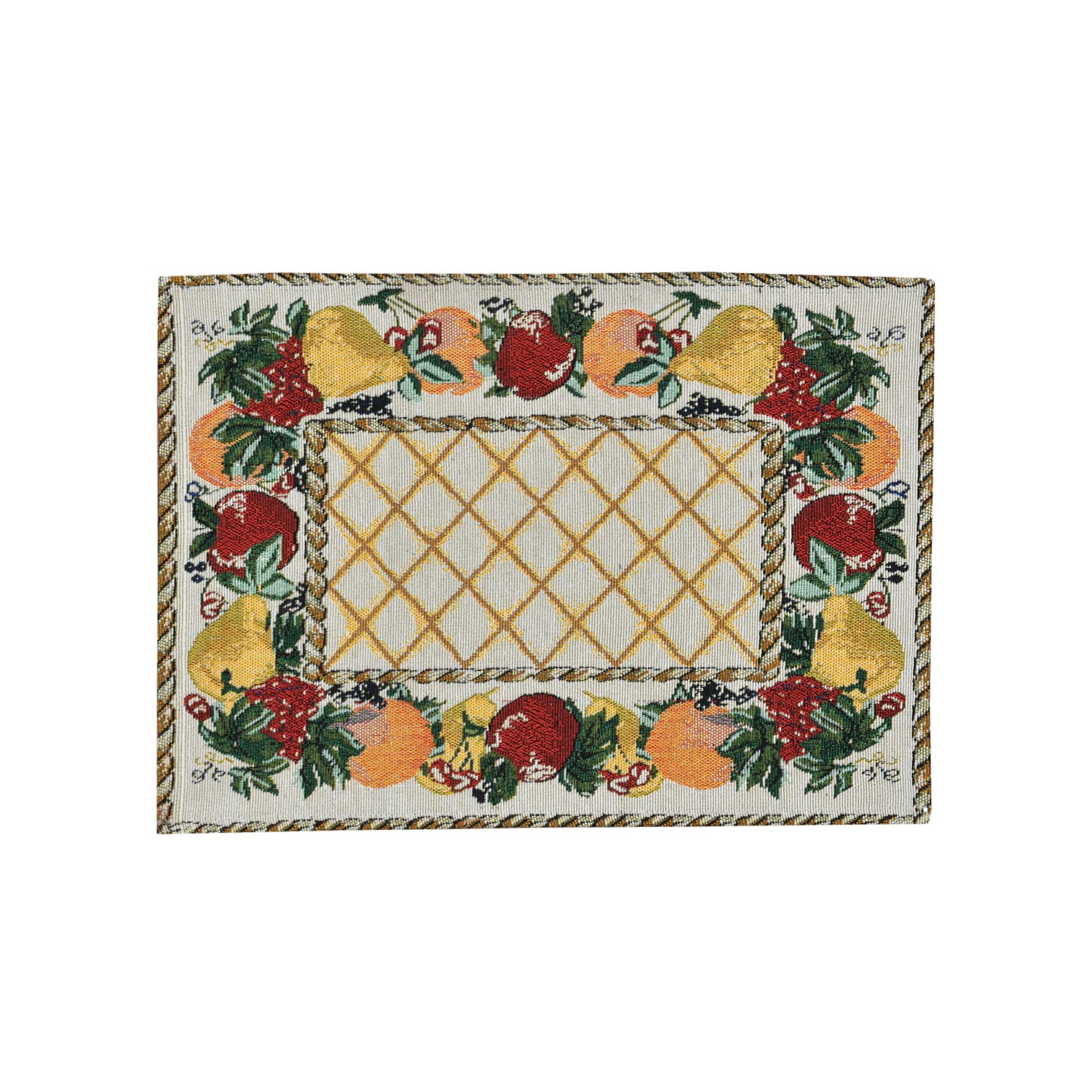 Galaxy Home Decor Dining Table 1 Table Mat (Mat 13x18 inches) Washable Cotton Linen Mat Jacquard Fabric, Multicolor (Fruits Design, 1 Mat) (B09TH6C7T8) Amazon Price History, Amazon Price Tracker