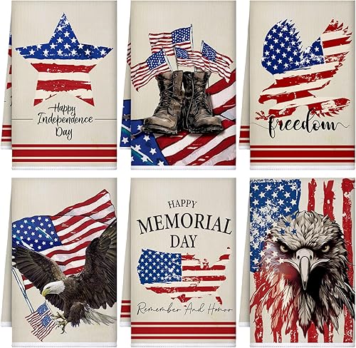 Miniatura 16 de Sratte 6 piezas de toallas de cocina navideñas, toallas de mano de muñecos de nieve de invierno, toallas absorbentes de árbol de Navidad y renos