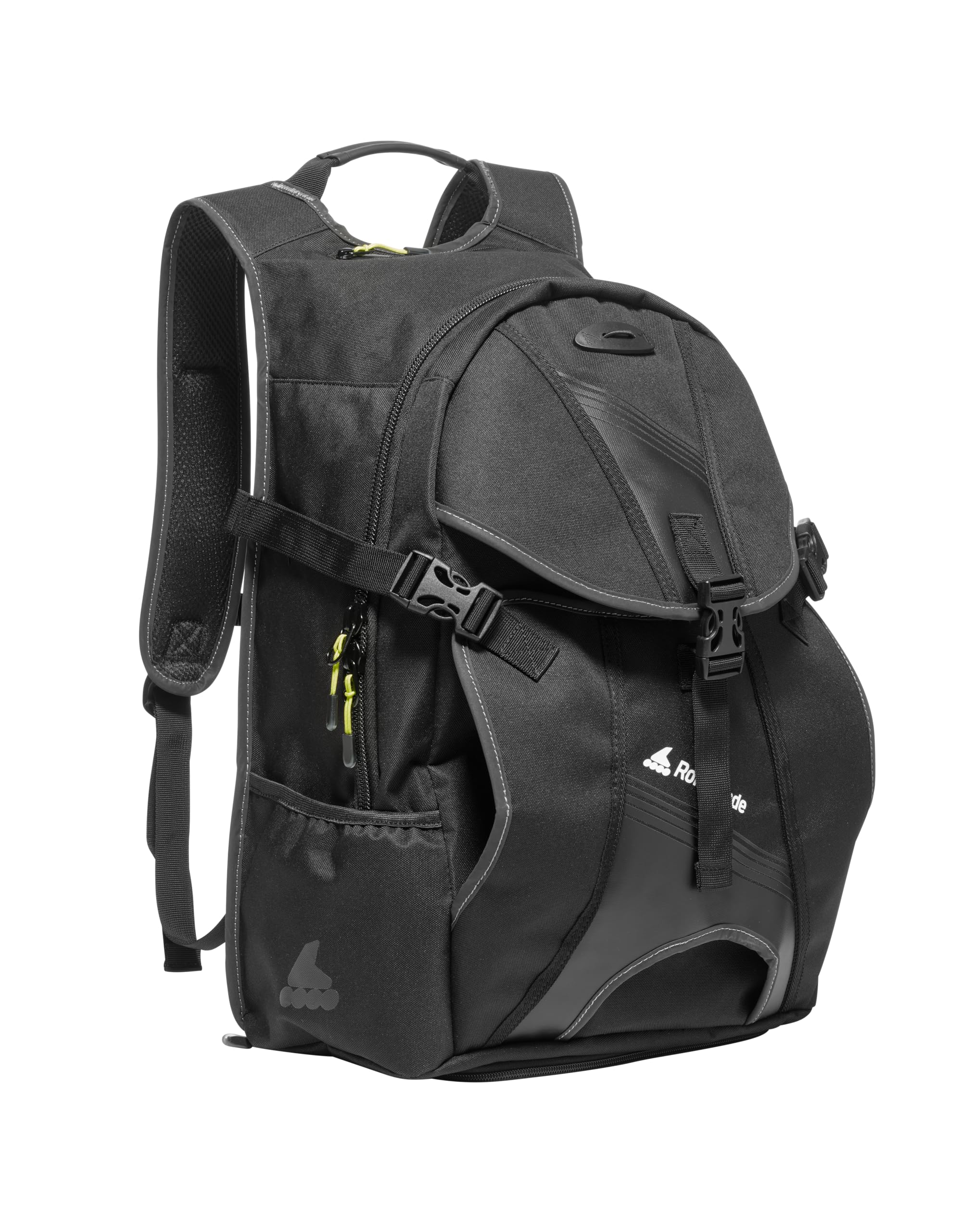 Rollerblade PRO LT 30 ECO Backpack for Inline Skates, Unisex, Black, 30 L