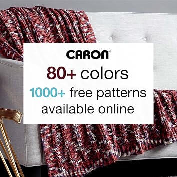 Caron CAR Jumbo Ombre Faded Jeans Yarn - 2 Pack of 340g/12 oz - 100% Acrylic - #4 Worsted (Medium) - 595 Yards - Knitting/Crochet