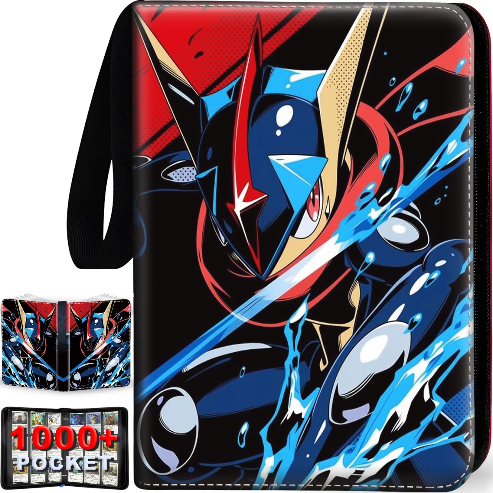 Trading Card Binder with Removable Sleeves, 9 Pocket Card Binder 1008 Cards