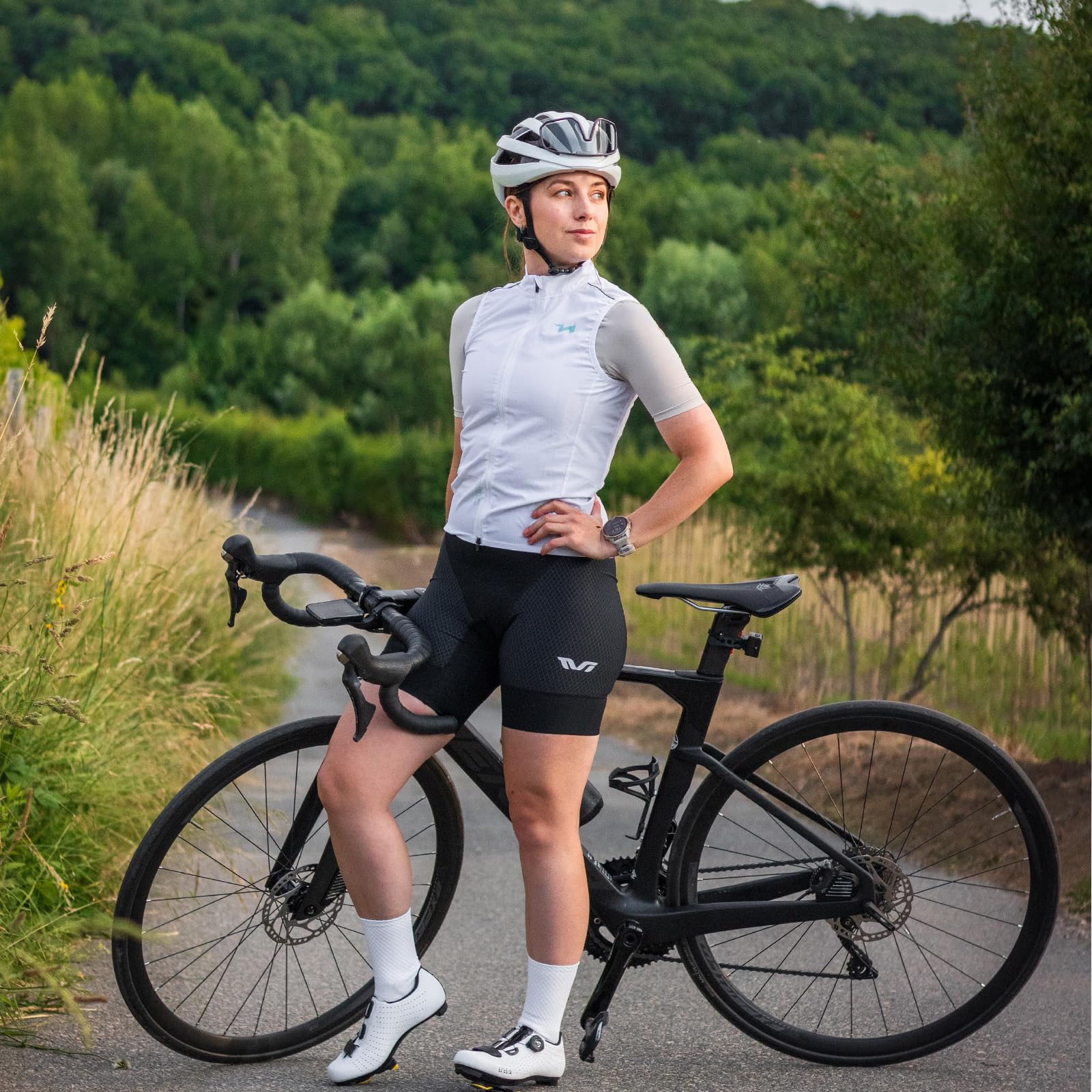 ROCKBROS TVI Damen Winddichte Weste Fahrradweste Leichtweight Atmungsaktiv Leichte Frauen Ärmellose Jacke Pendeln Laufen Wandern Camping Outdoorsport