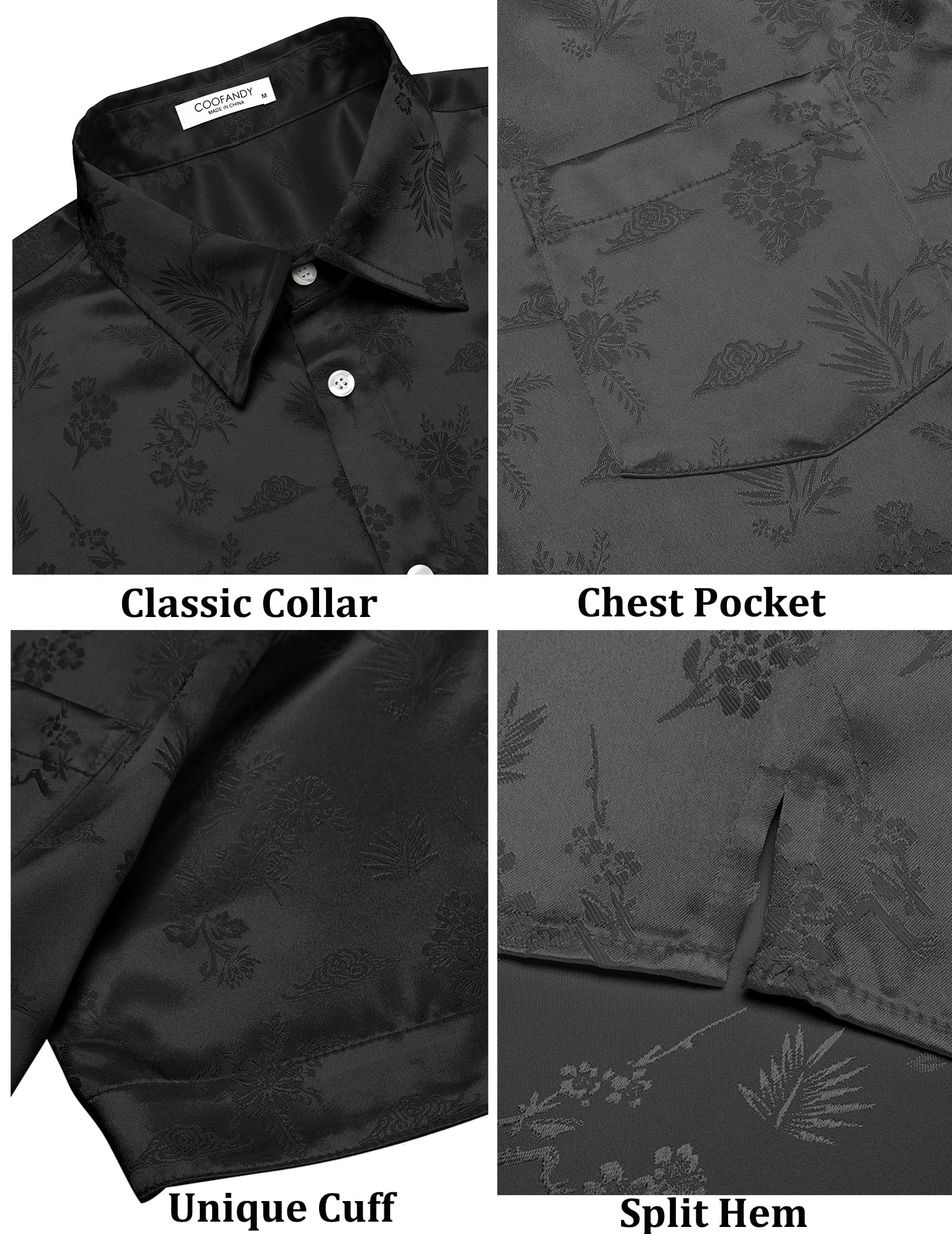 COOFANDY Men's Ztj008926@ Casual (Pack of 1)