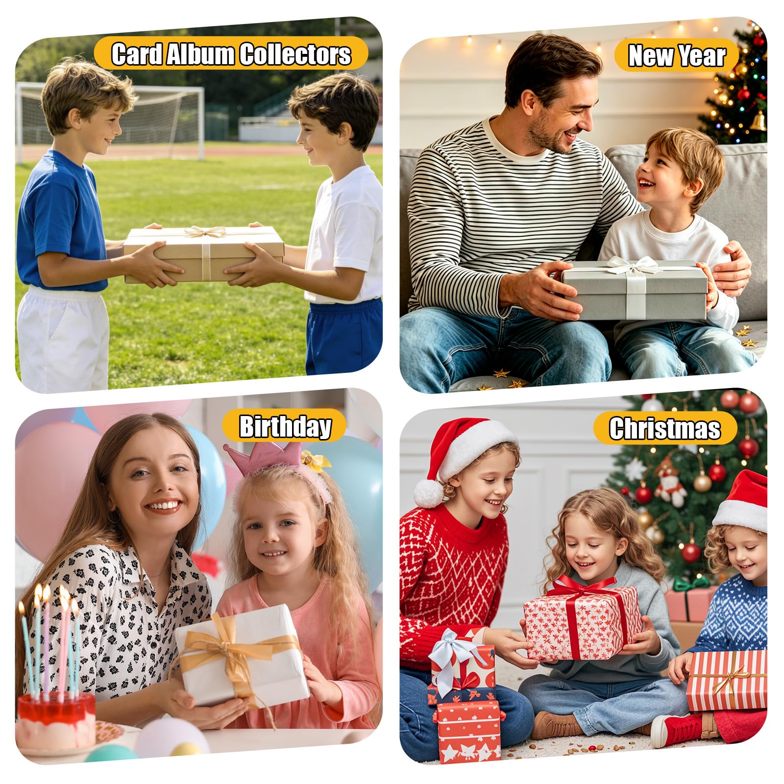 Raccoglitore a 16 tasche per 1280 carte per carte da gioco e carte sportive