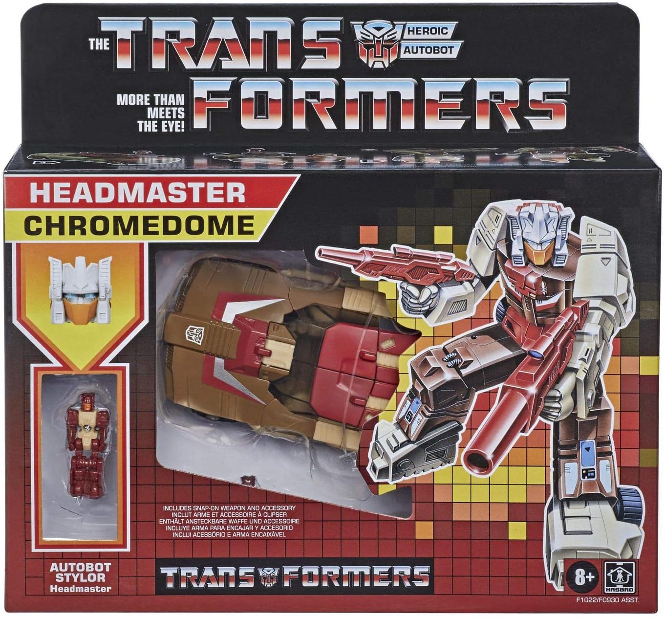 2021 Modern Figure in Retro Packaging Autobot Headmaster Chromedome with Stylor