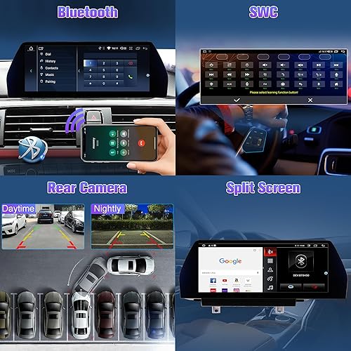 Miniatura 4 de Navegador GPS del coche de 12.3 pulgadas para BMW 3 Serie 4 Serie F30 F31 F32 F33 F34 F36 Android 12 Blu-ray pantalla táctil CarPlay (sistema NBT,