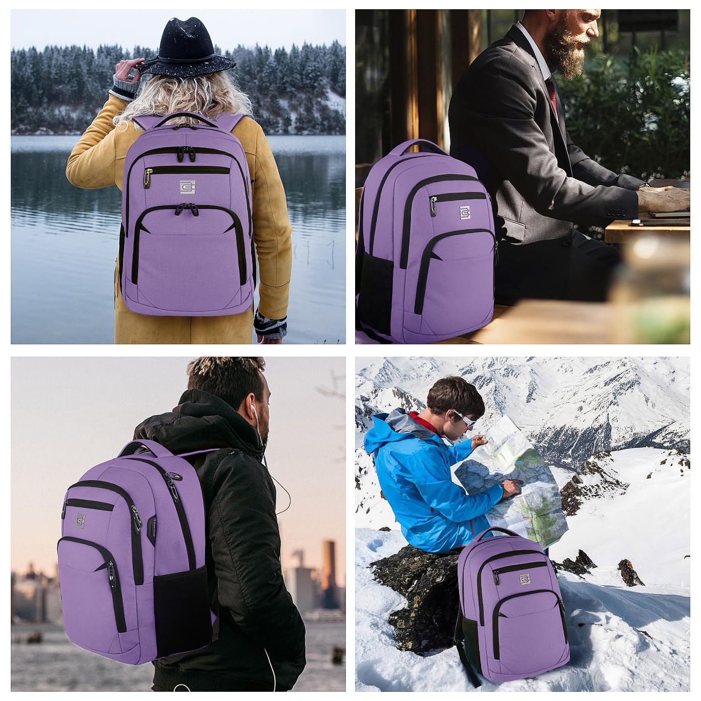 Volher Laptop Backpack,Business Travel Anti Theft Slim College Backpack — Amazon image 15