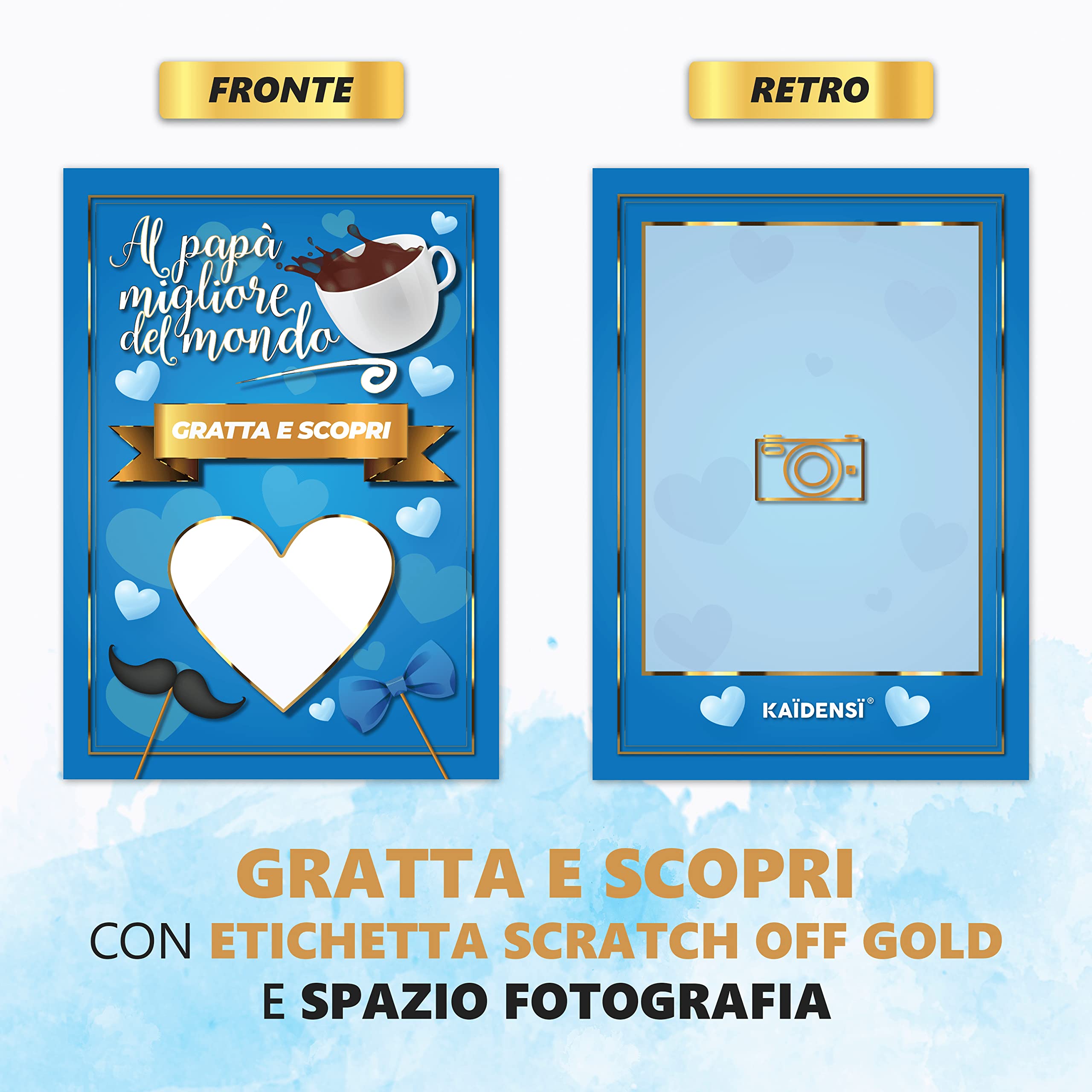 Idee Regalo Festa del Papà Originale - Calendario Papà Gratta e Vinci Personalizzato - Idee