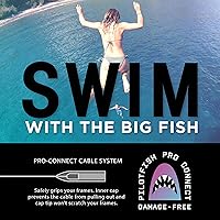 Vista 4 de Pilotfish Correa de cable de retención de gafas ajustable sin cola: gafas de sol, gafas, gafas, Panda, 16 pulg.