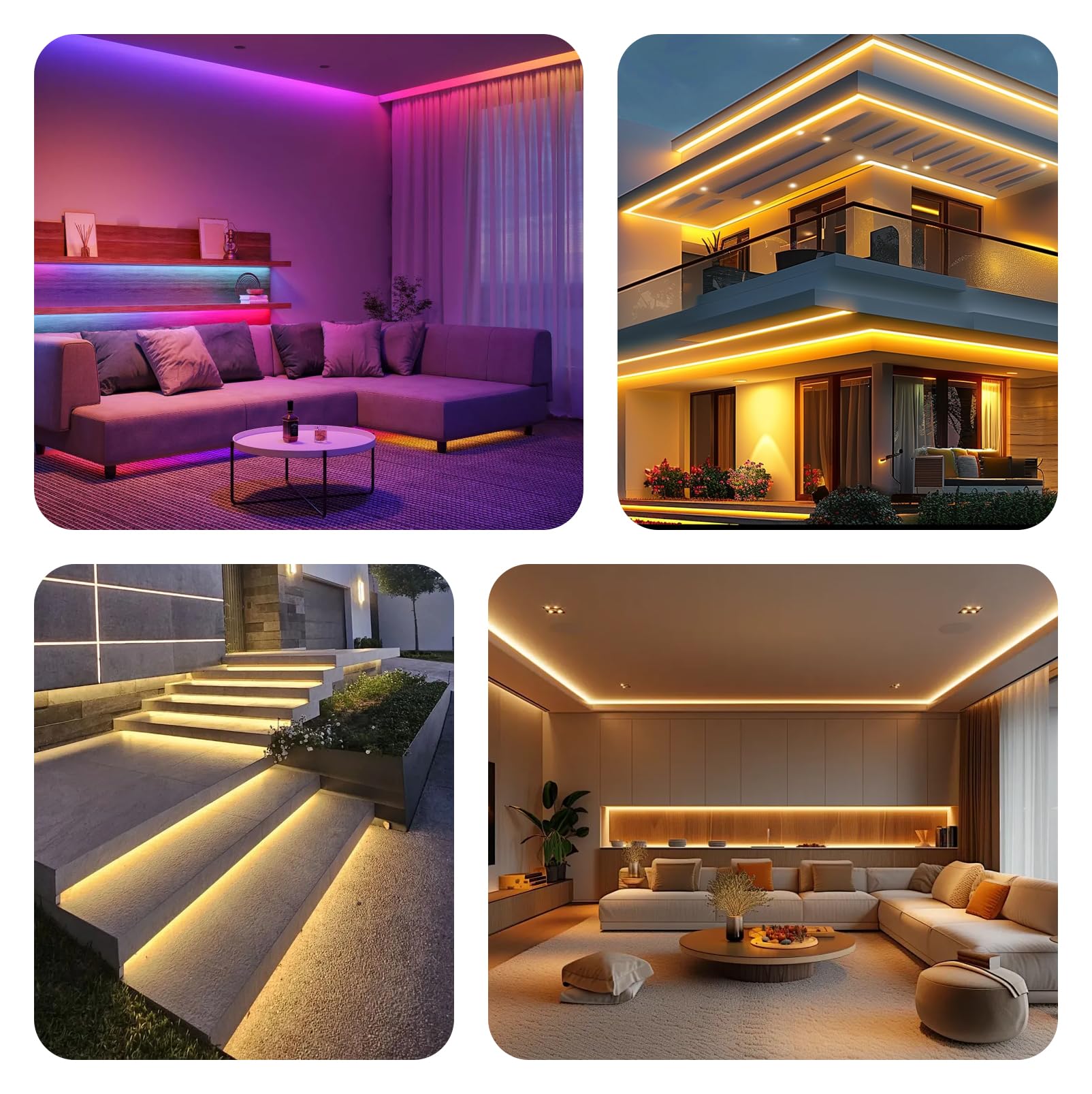 Perfil LED de 1 m, color negro, juego de 6 unidades, perfil de aluminio LED, 12 × 10 mm, para paneles acústicos con clips de montaje, tiras negras, LE-D Pro-fil ST10, aluminio, negro para tiras (no