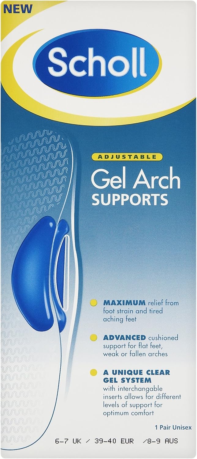 Scholl Adjustable Gel Arch Supports size 67 Amazon.it Salute e