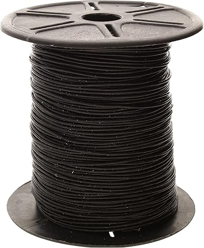The Beadsmith Cordón de cuero  Negro  Bobina de 0.039 in  100 yardas300.0 ft  Tanga de cuero indio ideal para trenzar, cuentas, collares, cordones