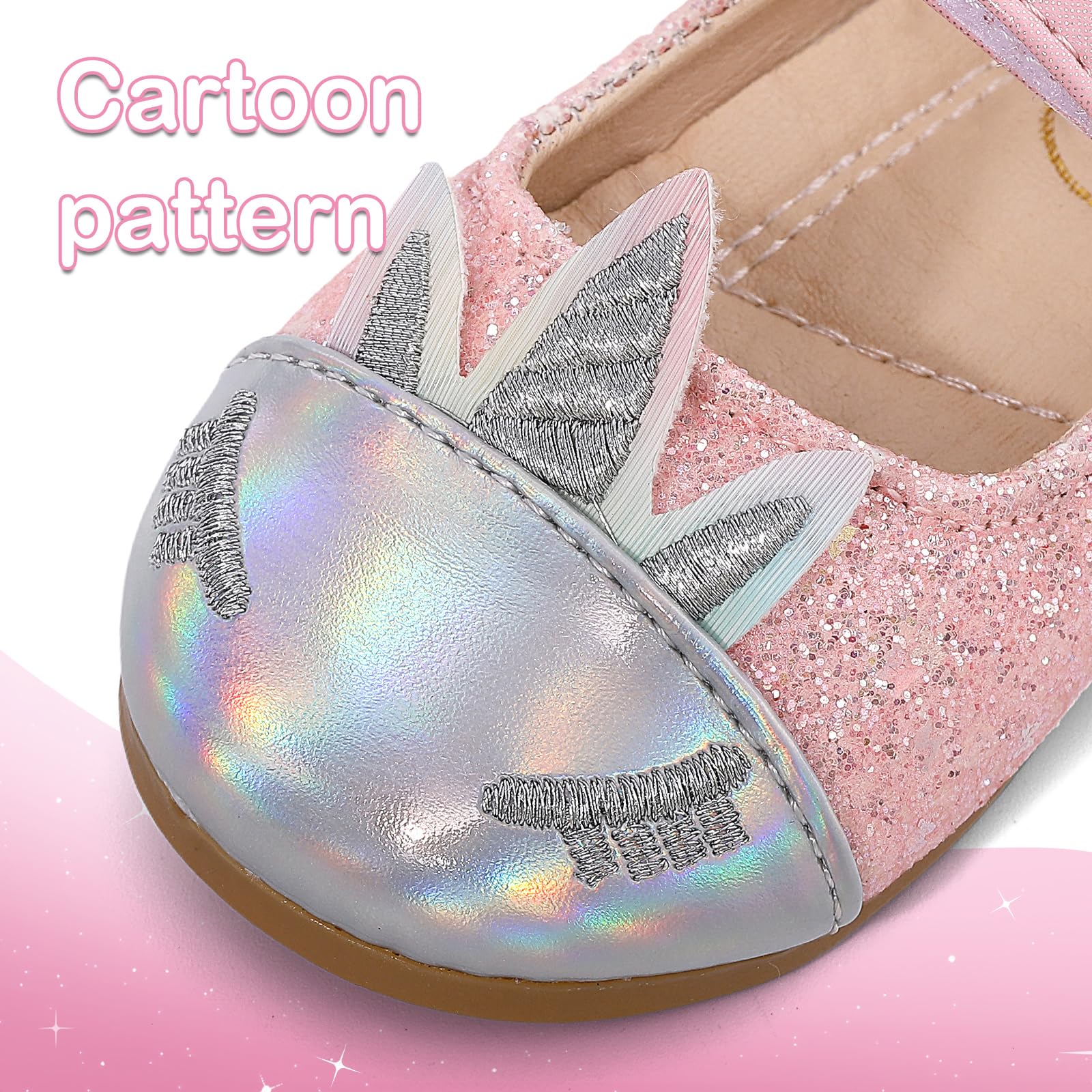 LACOFIA Ballerine per neonata Scarpe Primi Passi Antiscivolo per Bambina