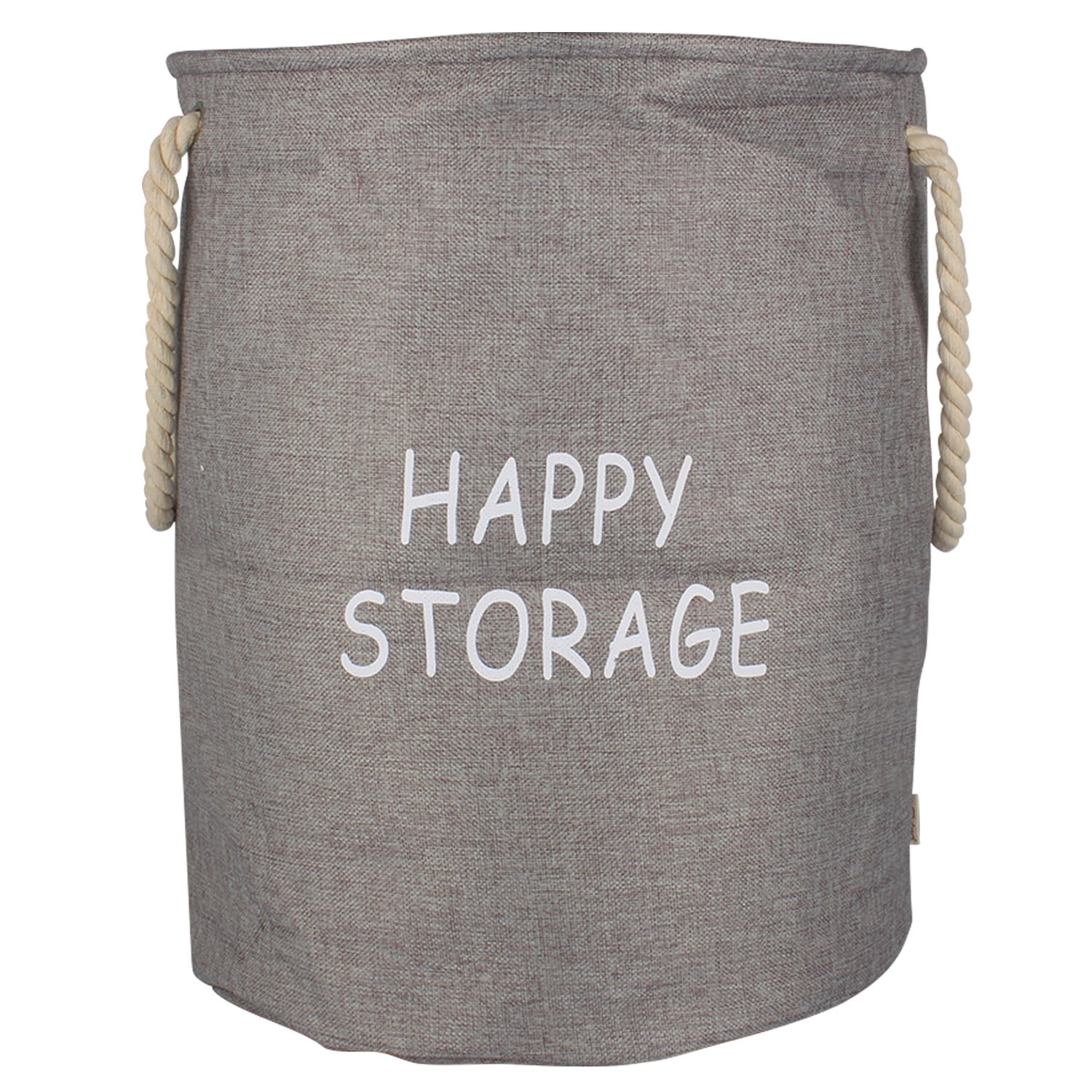 HOKIPO Cotton Foldable Multi Storage Bin/Laundry Bag, 66-Litre (Large)