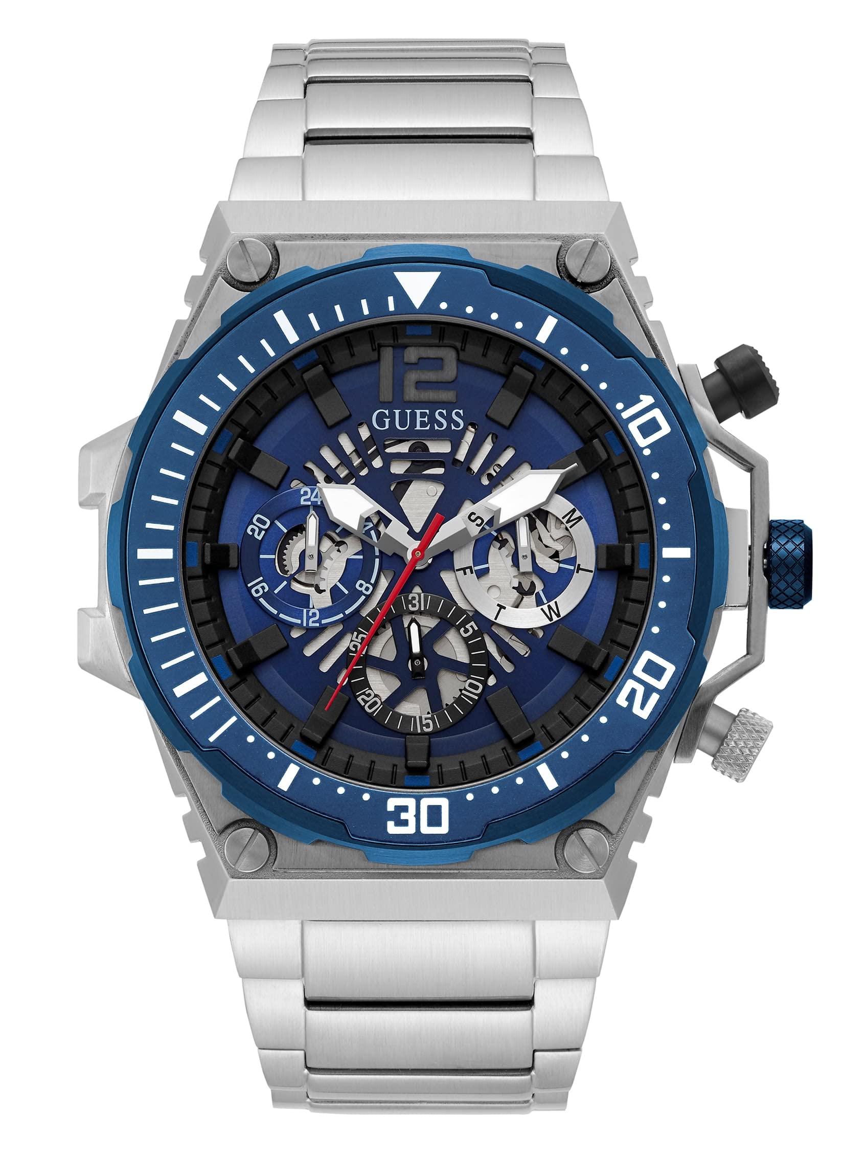 Exposure Collection Multi-Function Mens Analog Blue Dial Coloured Quartz Watch, Round Dial with 48 mm Case Width - GW0324G1-image-37
