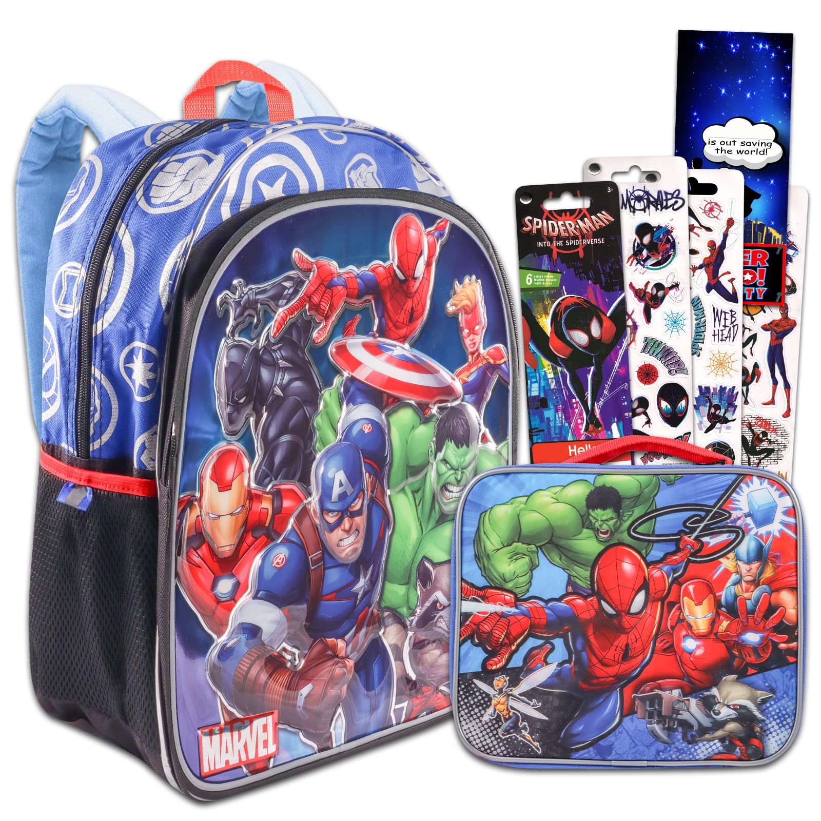 Buy Marvel Avengers Backpack and Lunch Box Set for Kids Bundle with