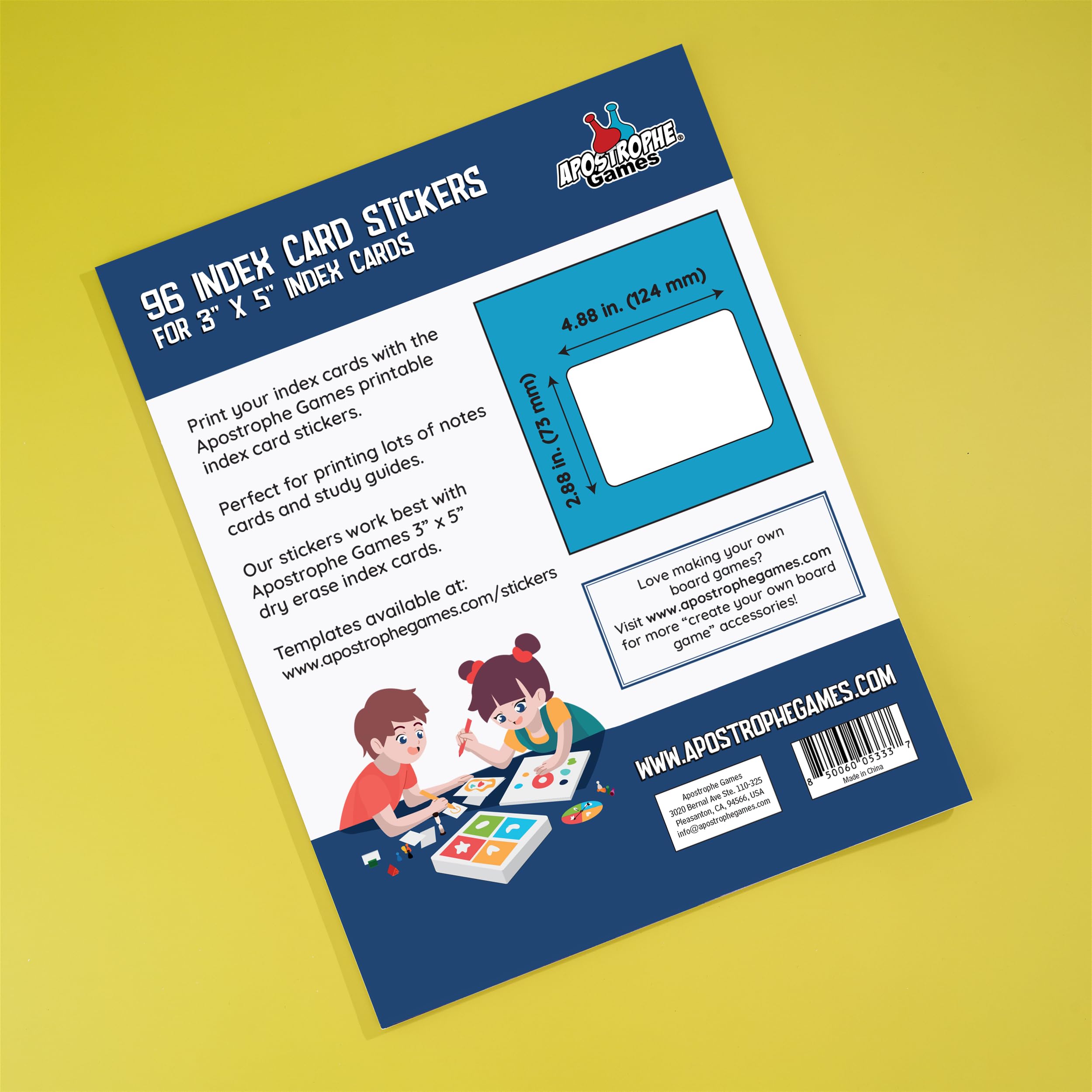 Blank Stickers for Index Cards, Print Your Flashcards - Image 3