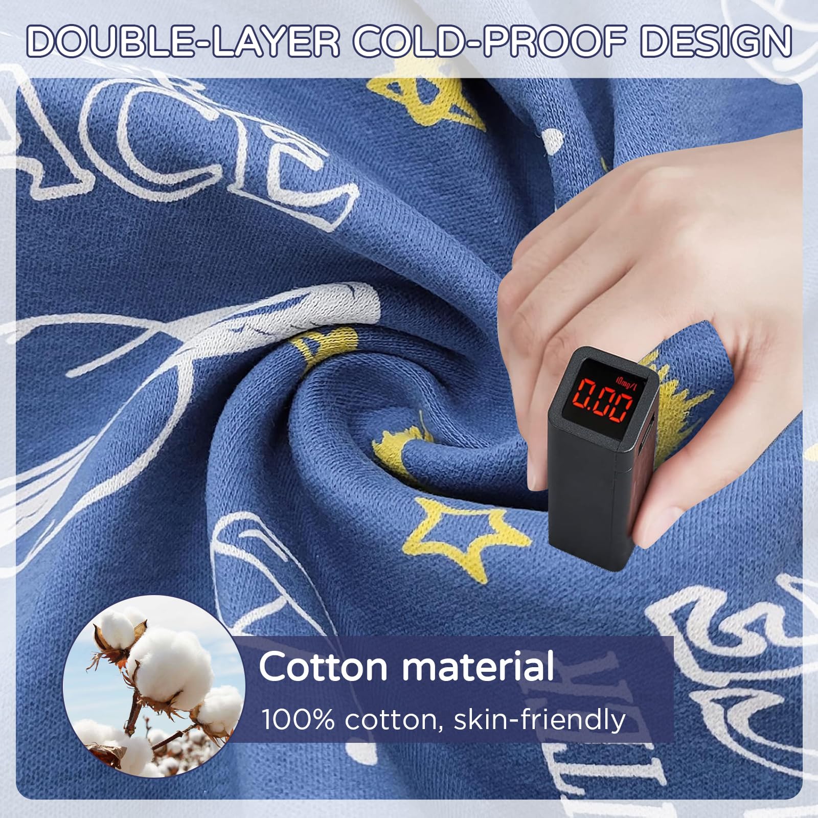 CIYIN Braga Cuello Niño 2 Piezas Bufanda Tubular Invierno Algodón Resistente al Viento