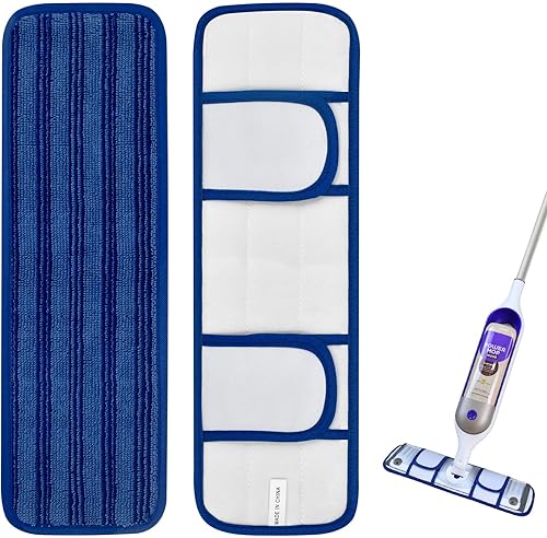 Almohadillas de repuesto reutilizables para mopa eléctrica compatibles con Swiffer PowerMop - Recambio de almohadillas Swiffer Power Mop - Material