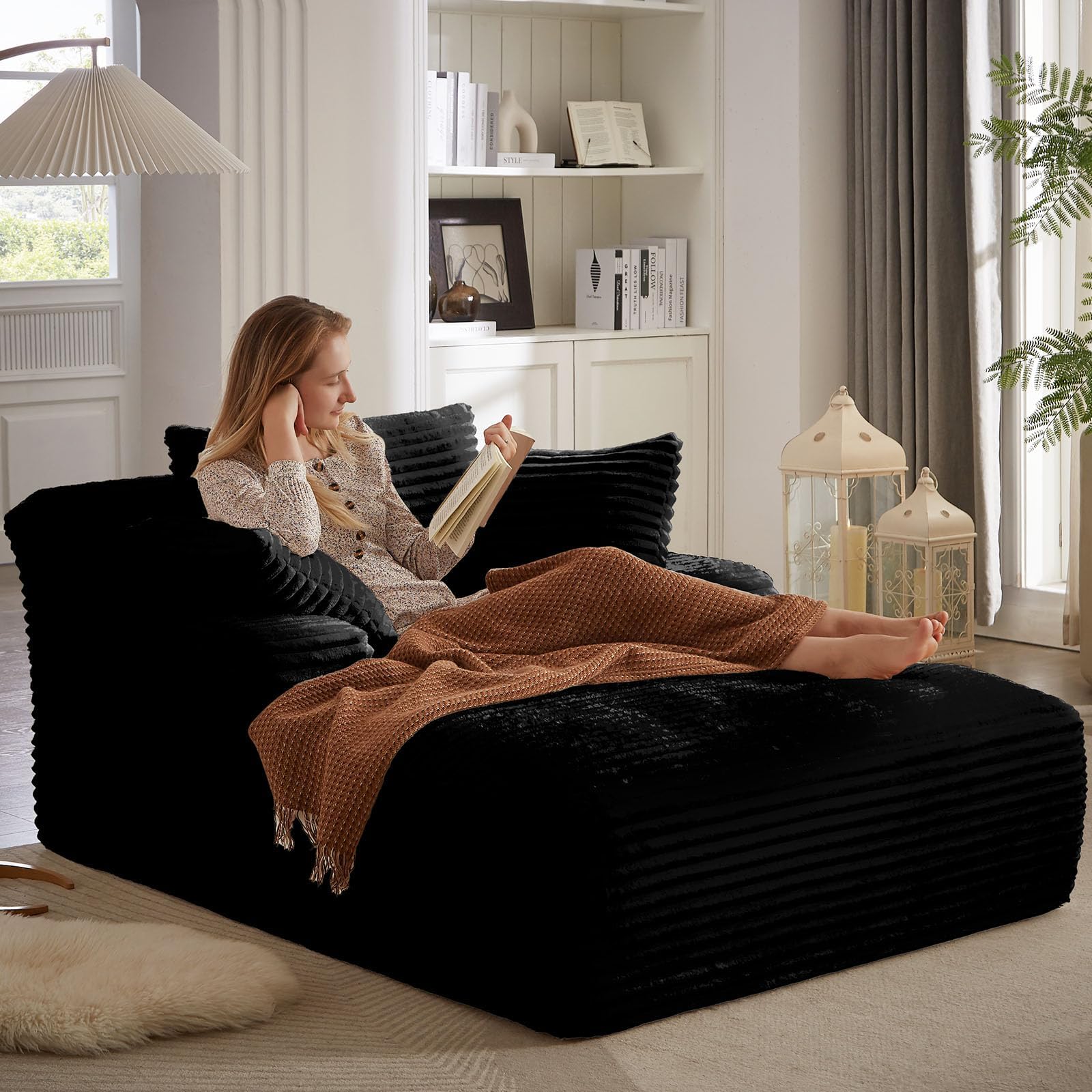 Amazon.com: Oversized Chaise Lounge Chair Indoor - 67" Upholstered Sofa ...