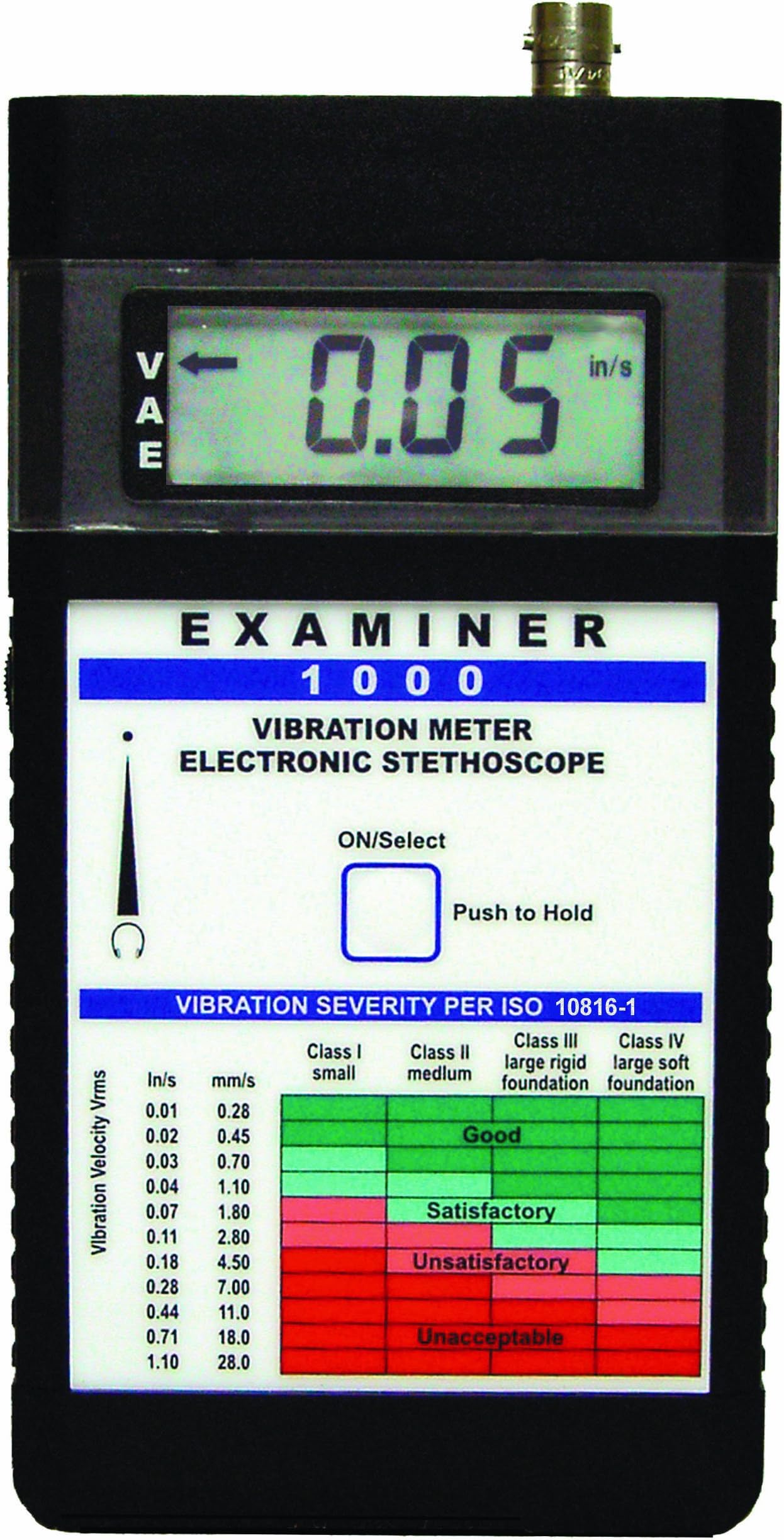 Monarch Examiner 1000 Replacement Vibration Meter with Batteries