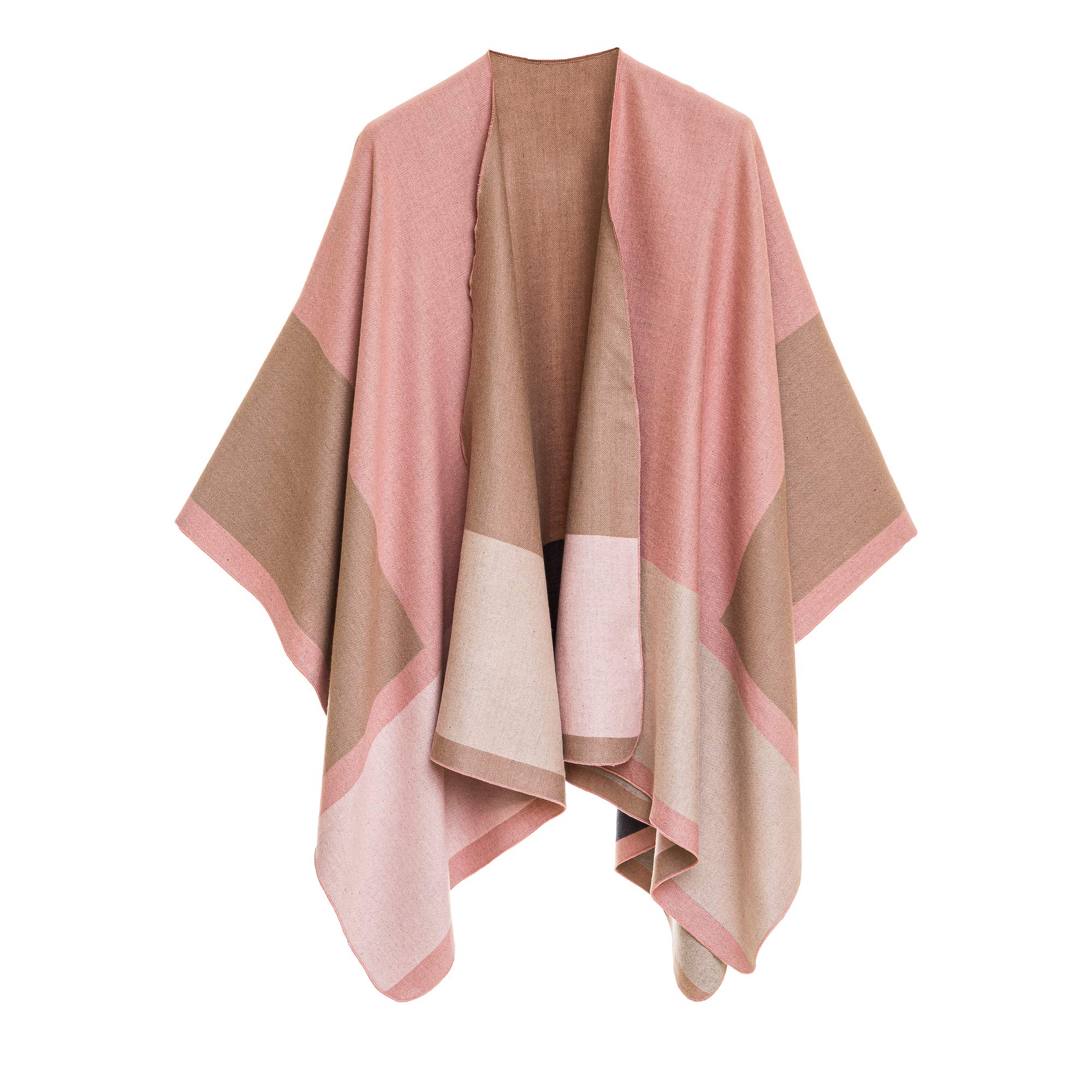 Women's Shawl Wrap Poncho Ruana Cape Cardigan Sweater Open Front for Fall Winter