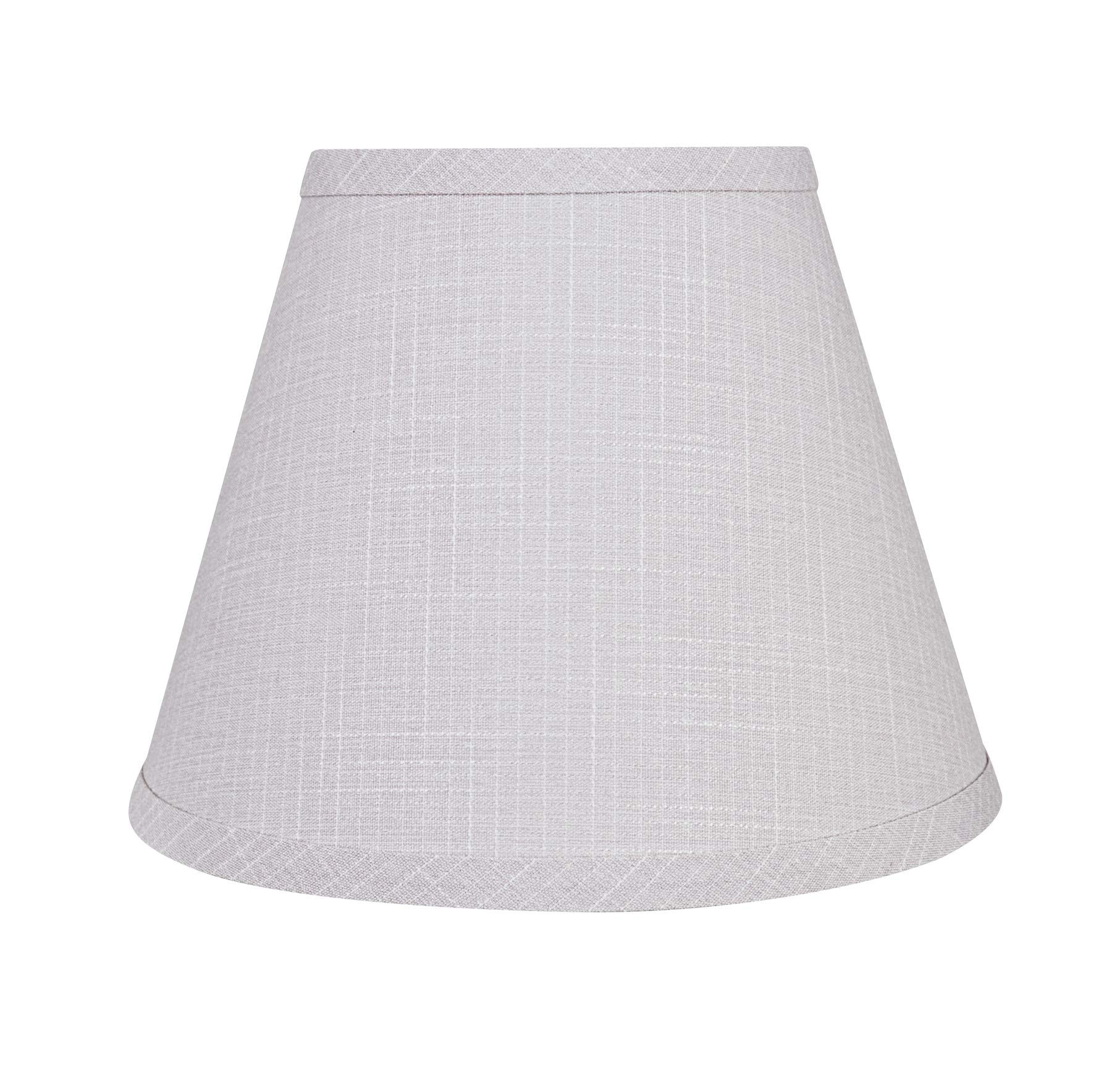Aspen Creative 58908 Transitional Hardback Empire Shape UNO Construction Lamp Shade in Light Grey, 9" Wide (5" x 9" x 7")
