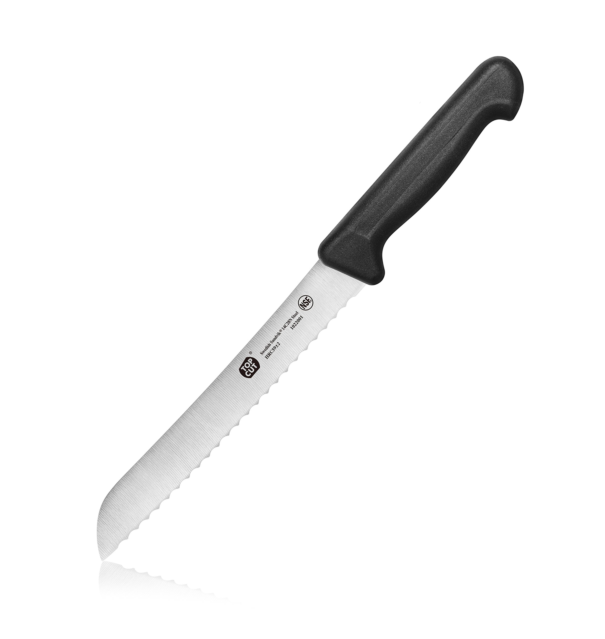 Top Cutby Cangshan | P2 Series 1022001 Swedish Sandvik 14C28N Steel Bread Knife, 8-Inch