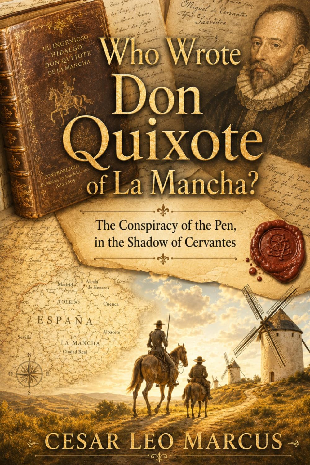 Who Wrote Don Quixote of La Mancha?: The Conspiracy of the Pen, in the Shadow of Cervantes (Marcus Novelas English)
