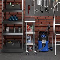 Vista 8 de AmGood Stainless Steel Work Table with 2 Shelves and Casters Metal Utility Table On Wheels