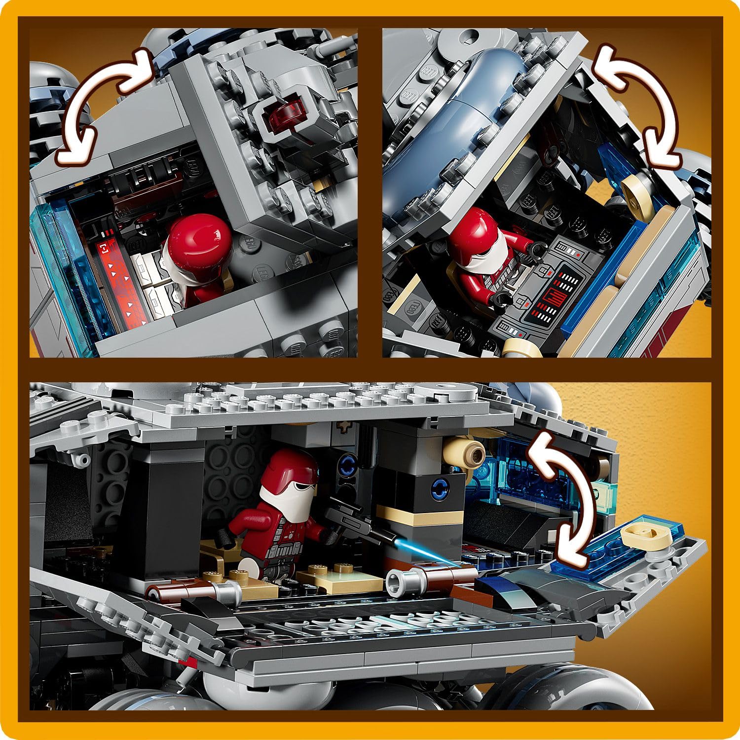 LEGO Star Wars Czołg Republiki Juggernaut 75413 | Model czołgu, zabawka dla 9-latka, prezent Star Wars dla dzieci, klocki dla chłopca i dziewczynki, 813 elementów