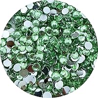 Vista 16 de 5000 diamantes de imitación redondos de resina de 0.157 pulgadas para manualidades, diamantes de imitación brillantes con purpurina para botellas