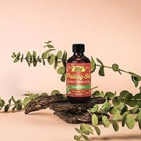 Vista 10 de THE DIRT Enjuague bucal Oil Pulling - Sin gluten - Elimina la placa, el sarro, el mal aliento y blanquea los dientes (Menta, 4 onzas)