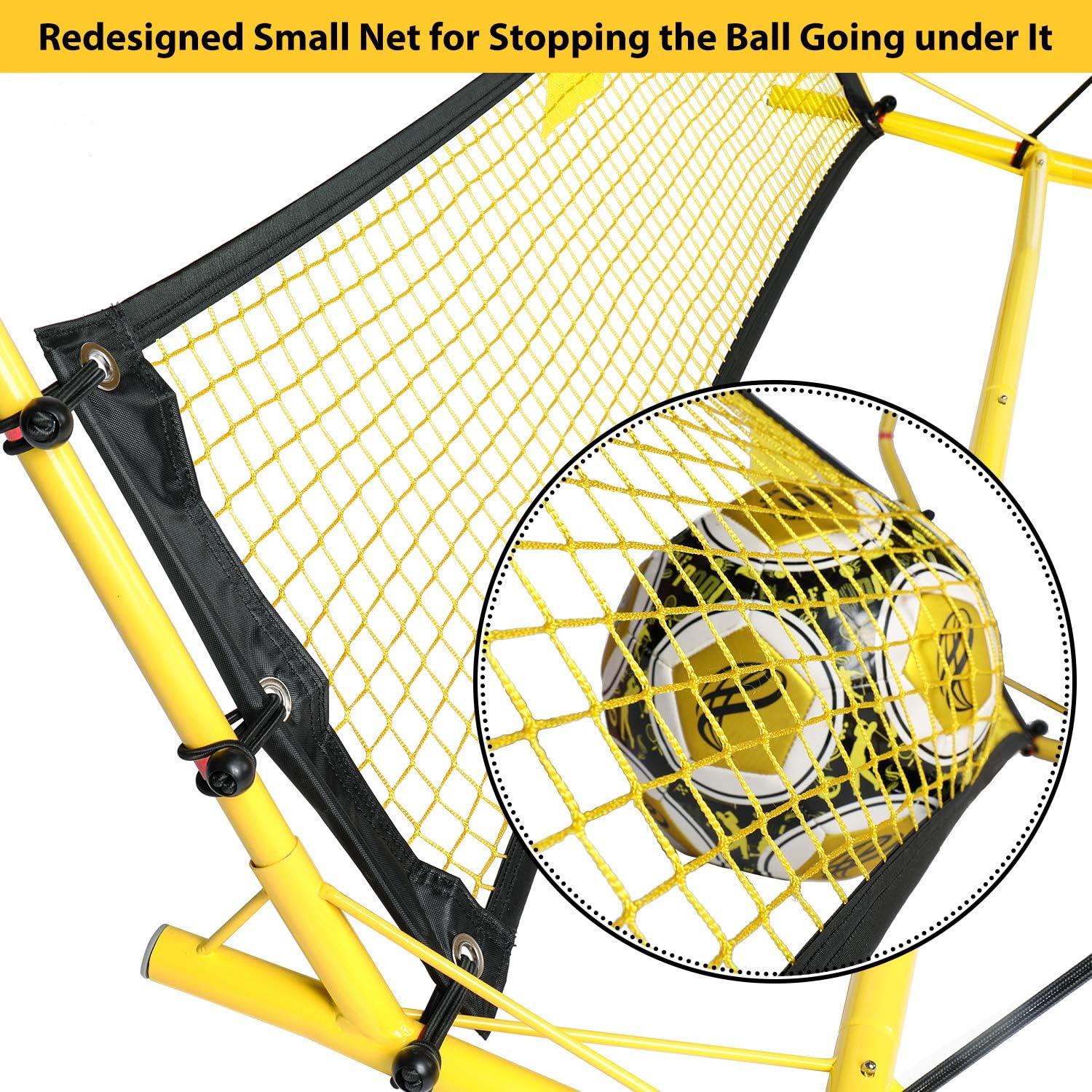 PodiuMax 2 in 1 Kids Soccer Goal & 2 in 1 Soccer Rebounder Net