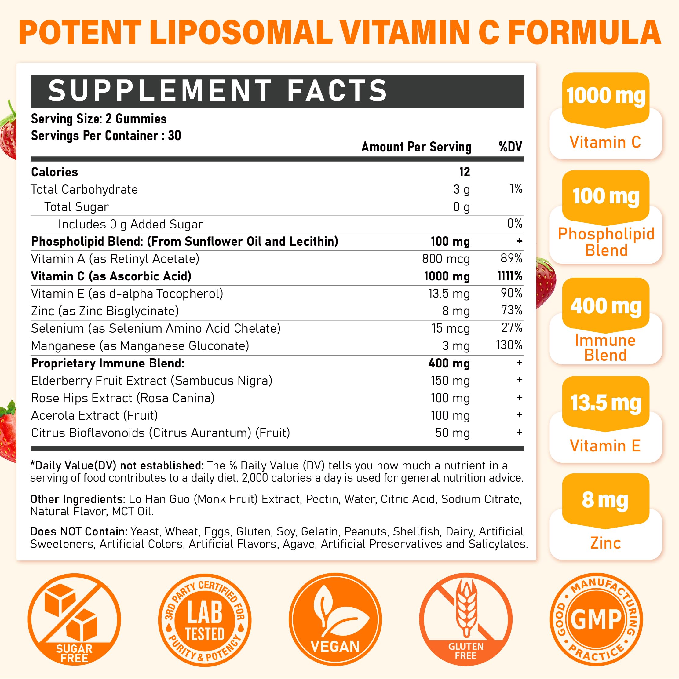 Liposomal Vitamin C Gummies 1000mg for Adults — Amazon image 2