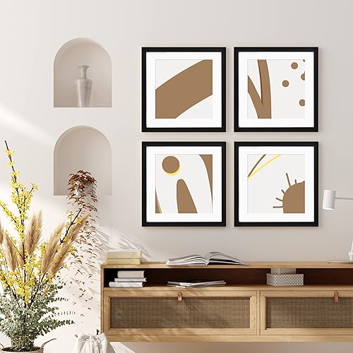 Vista 54 de upsimples - Marco para fotos por 3 unidades. Negro