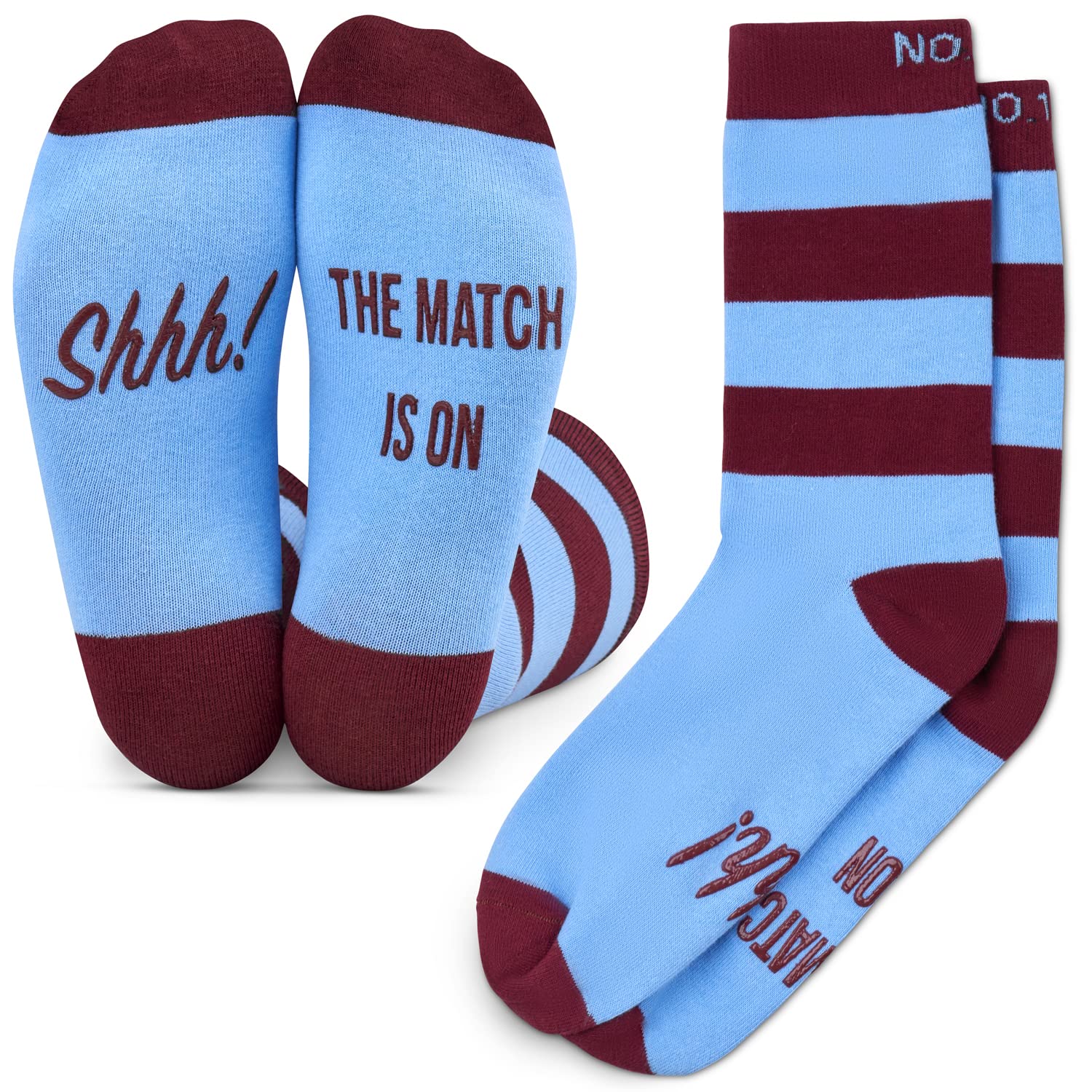 Football Fan Lounge Socks - Great Gift For Football Fans - 'Shhh! The Match Is On'
