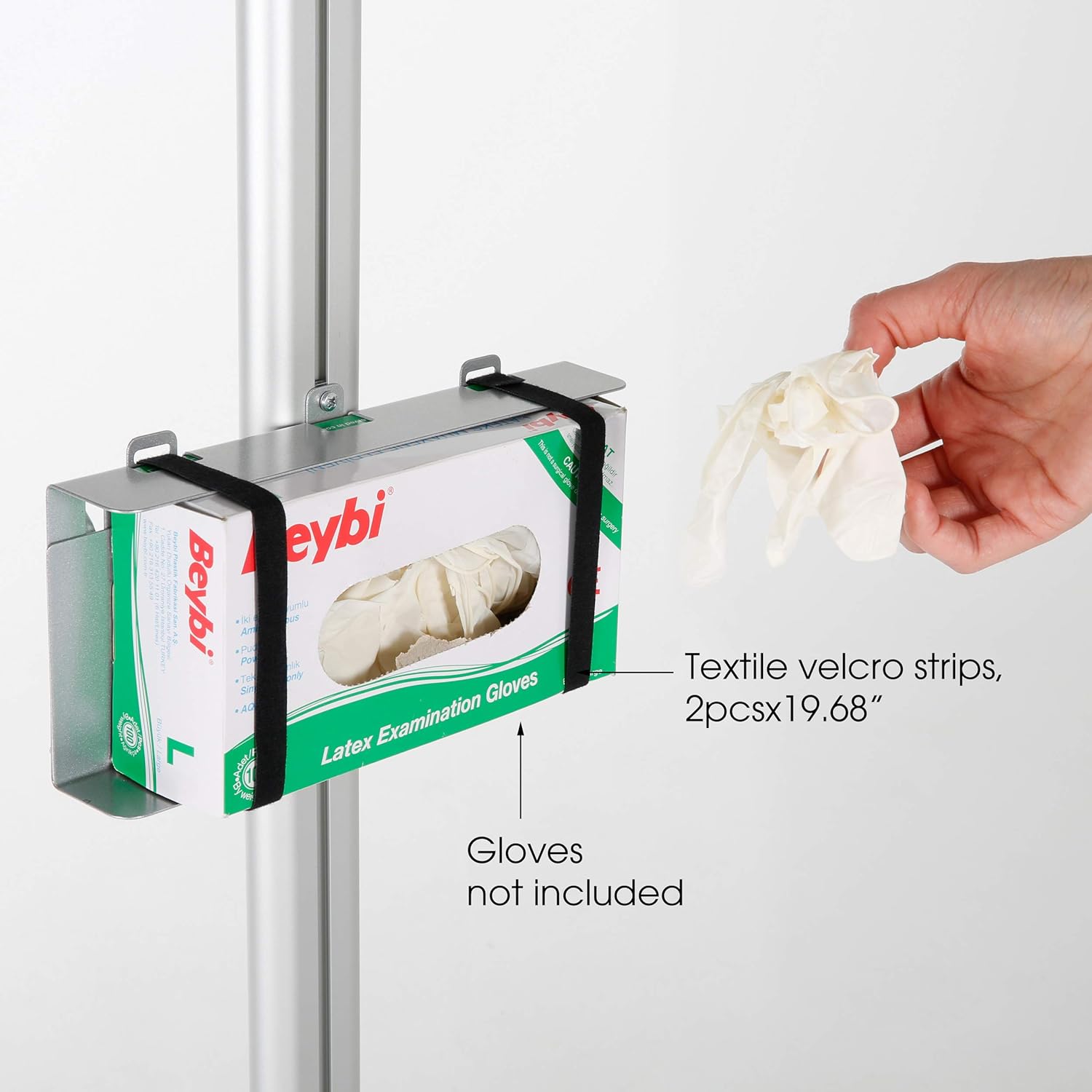 M&T Displays Floor Stand Universal Holder for Healthcare Product Box Medical Face Mask Disposable Glove Wipe Facial Tissue for Shop Hospital Restaurant Hotel